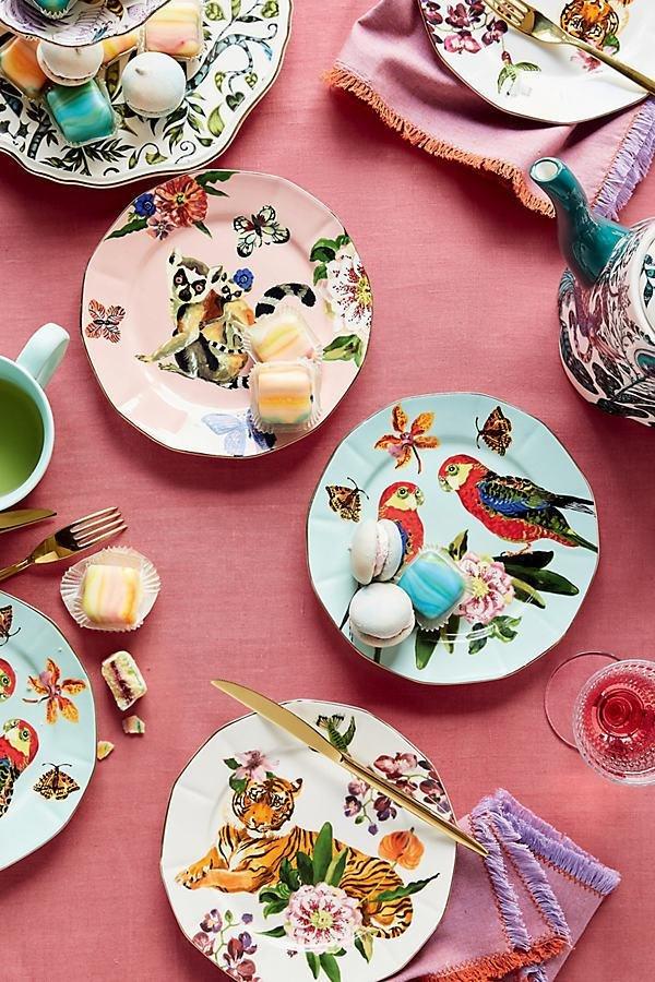 Nathalie Lete Titania Dessert Plate, White, , large image number 3