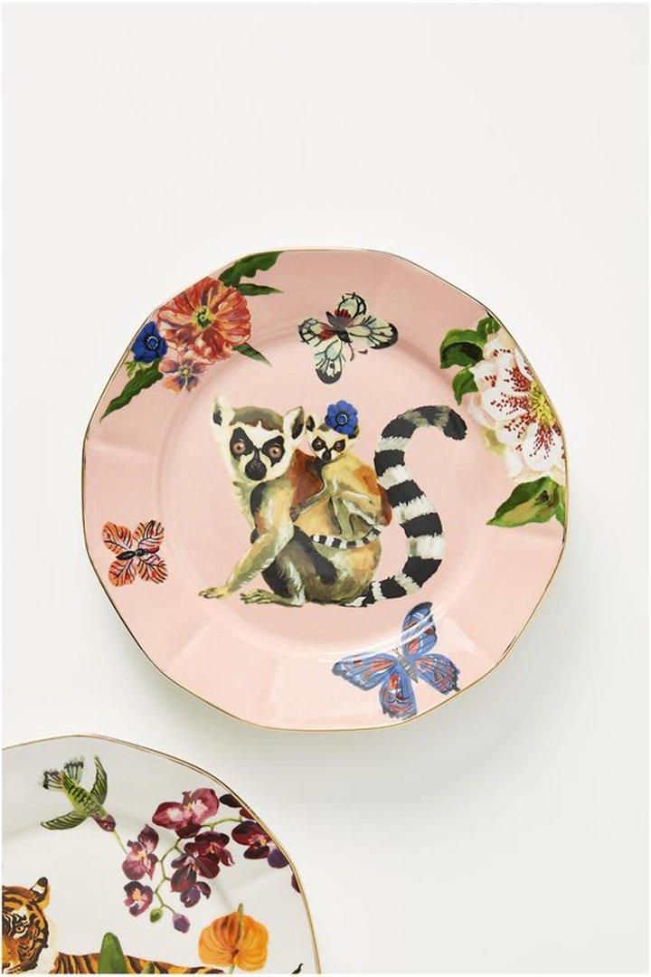 Nathalie Lete Titania Dessert Plate, Pink, , large image number 0