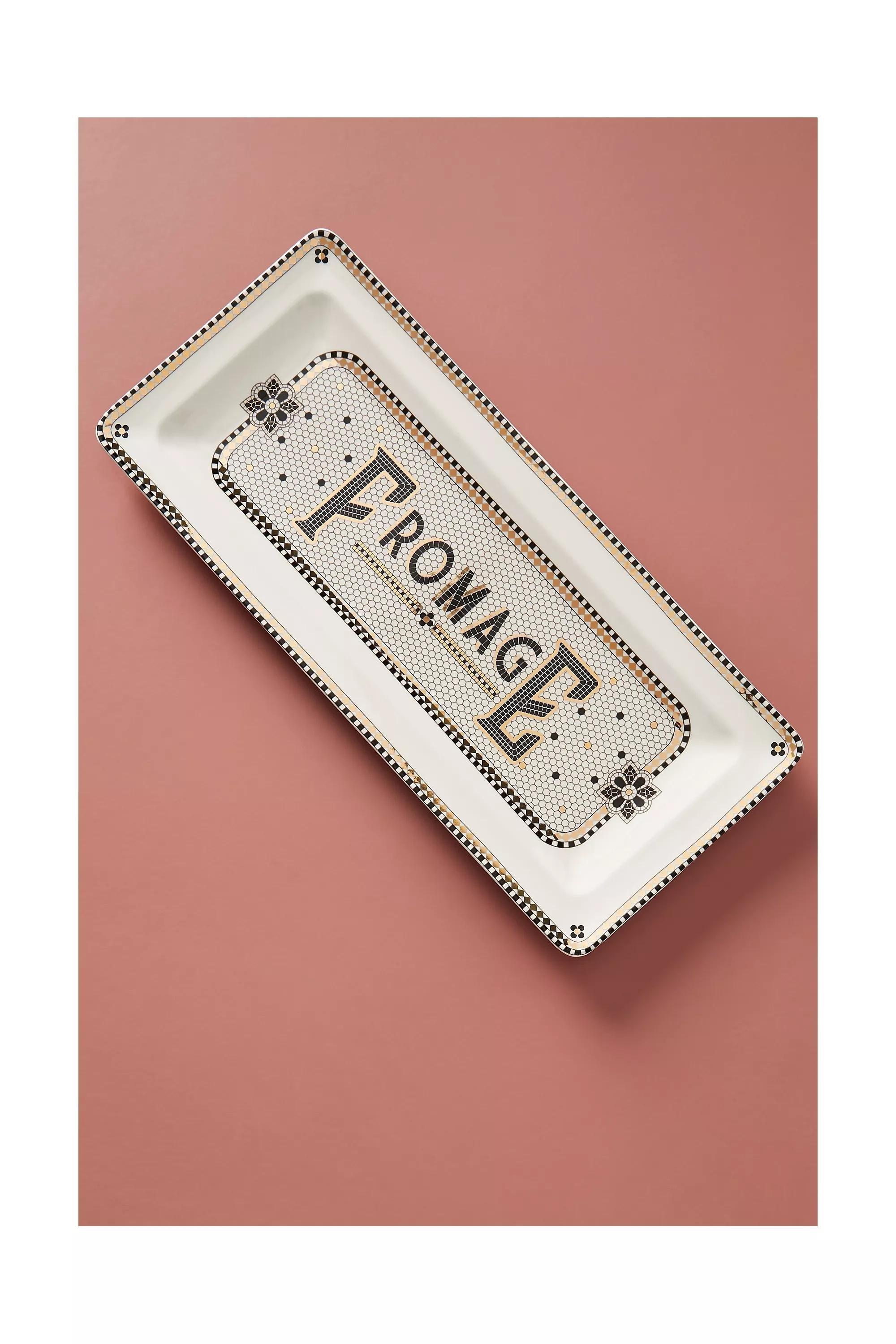 Bistro Tile Fromage Platter, Black & White, A501_0018, large image number 3