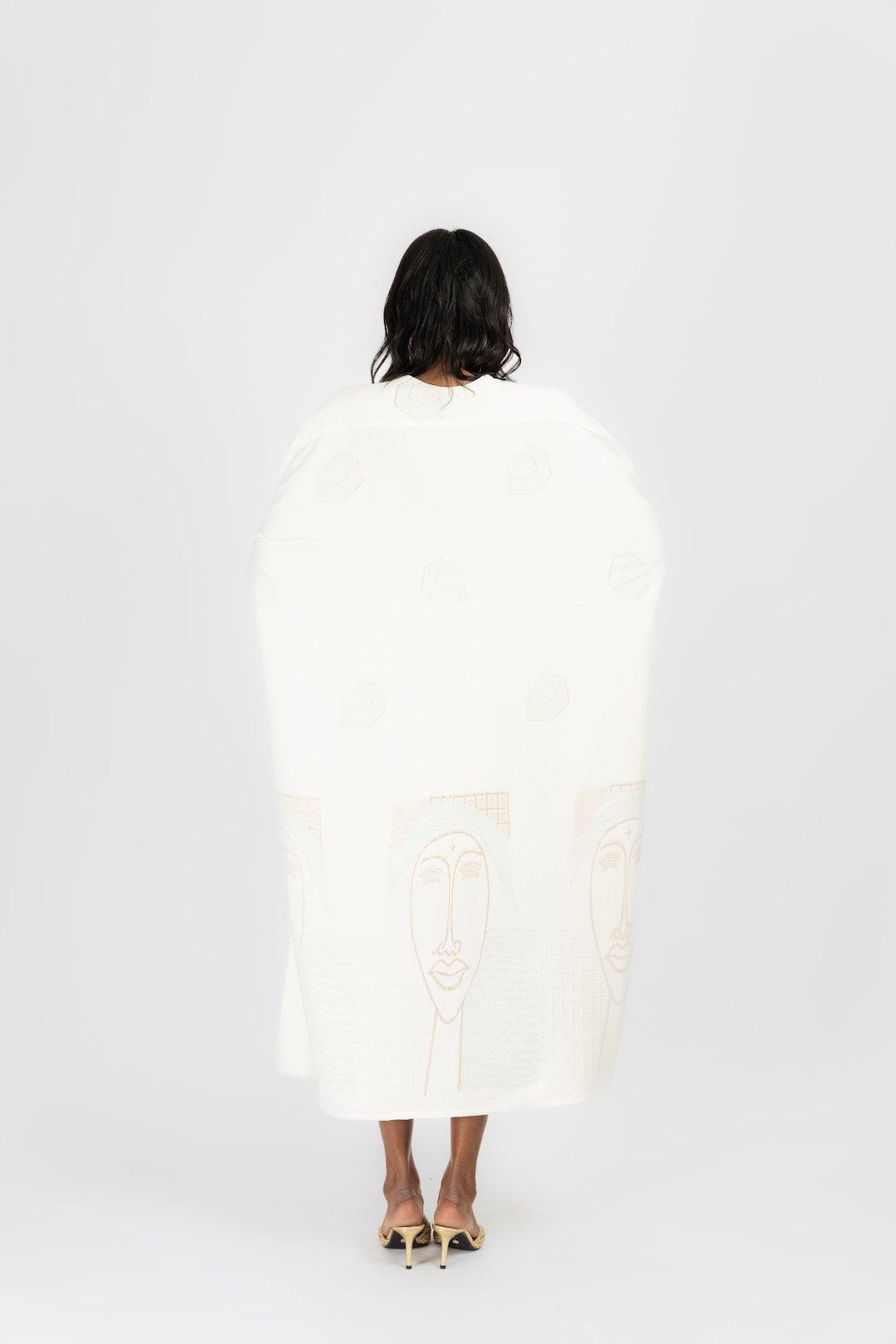Anthropologie Evanescent Kaftan, White, A515_049, large image number 2