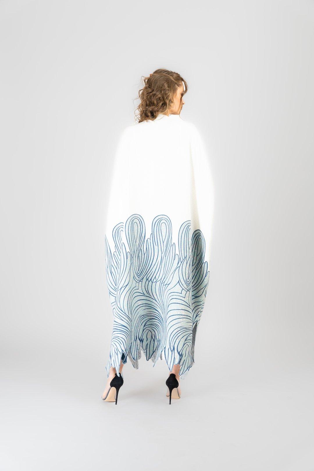 Anthropologie Harmonica Kaftan, White-Pink, A515_049, large image number 2