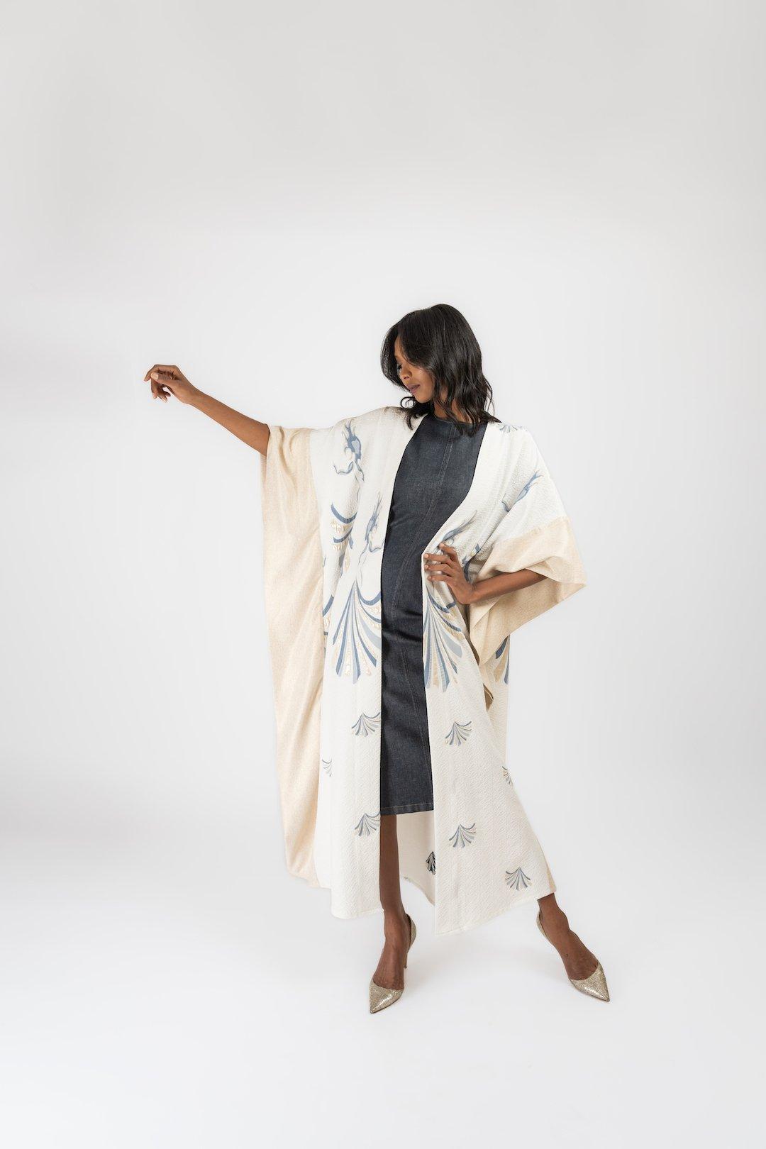 Anthropologie Fiora Kaftan, Turquoise, A515_049, large image number 3