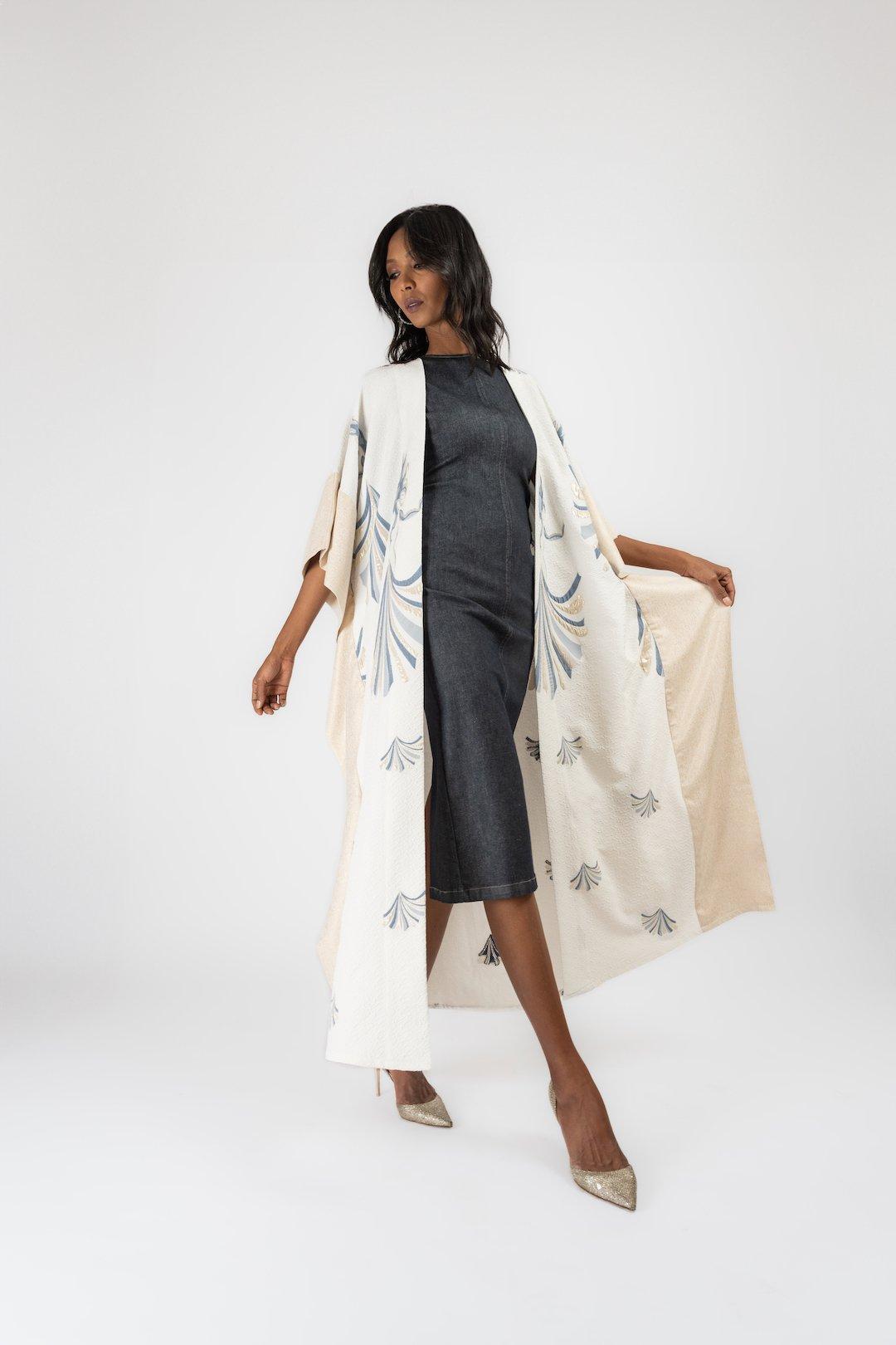 Anthropologie Fiora Kaftan, Turquoise, A515_049, large image number 4
