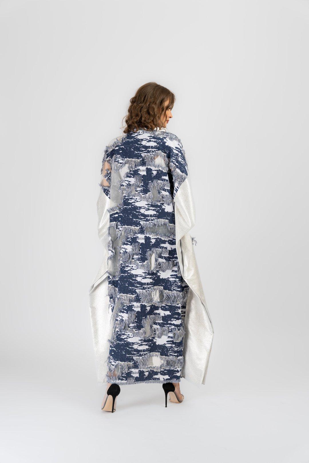 Anthropologie Helia Kaftan, White-Blue, , large image number 1