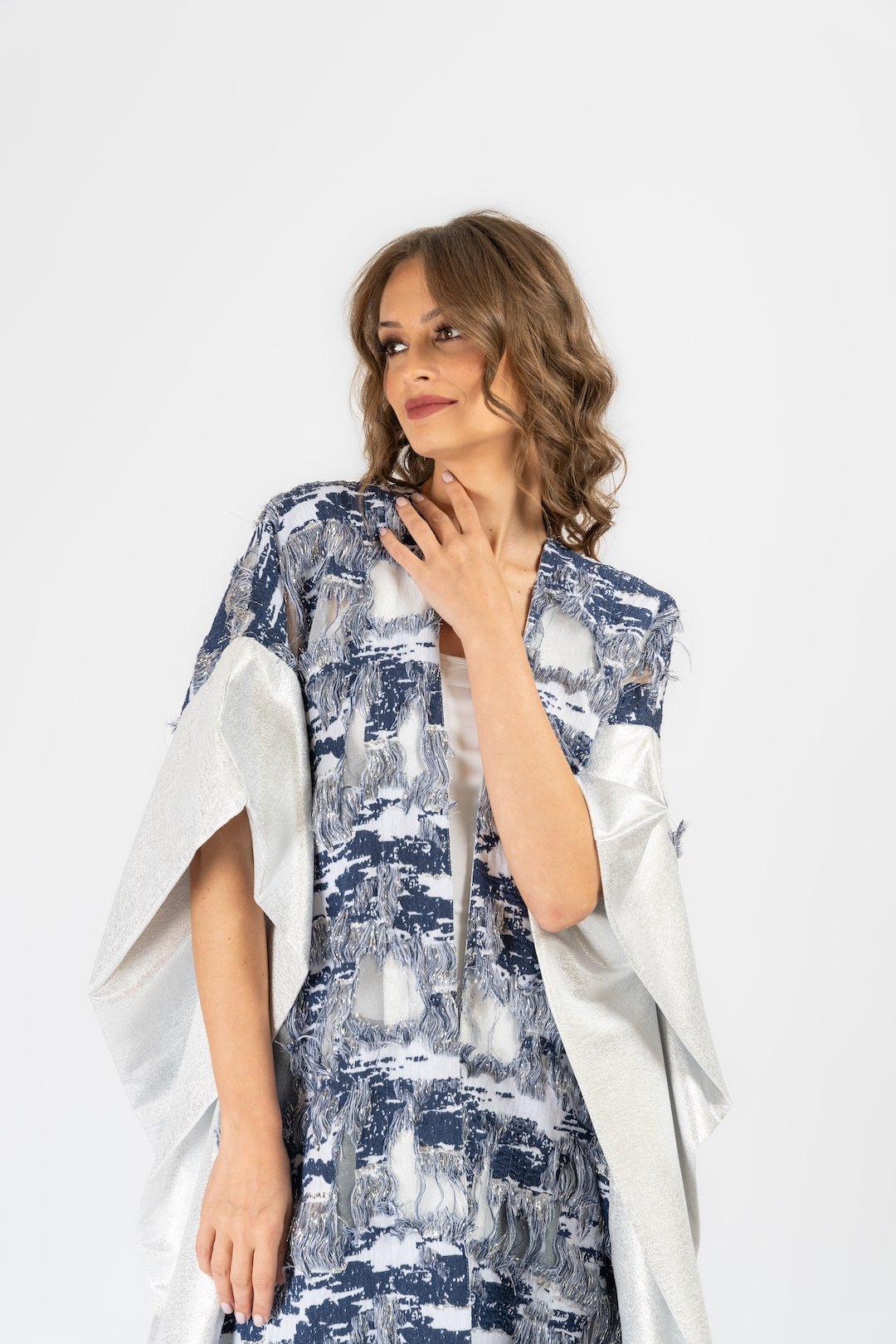 Anthropologie Helia Kaftan, White-Blue, , large image number 2
