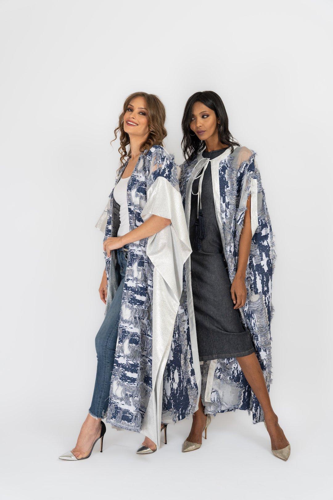 Anthropologie Helia Kaftan, White-Blue, , large image number 4