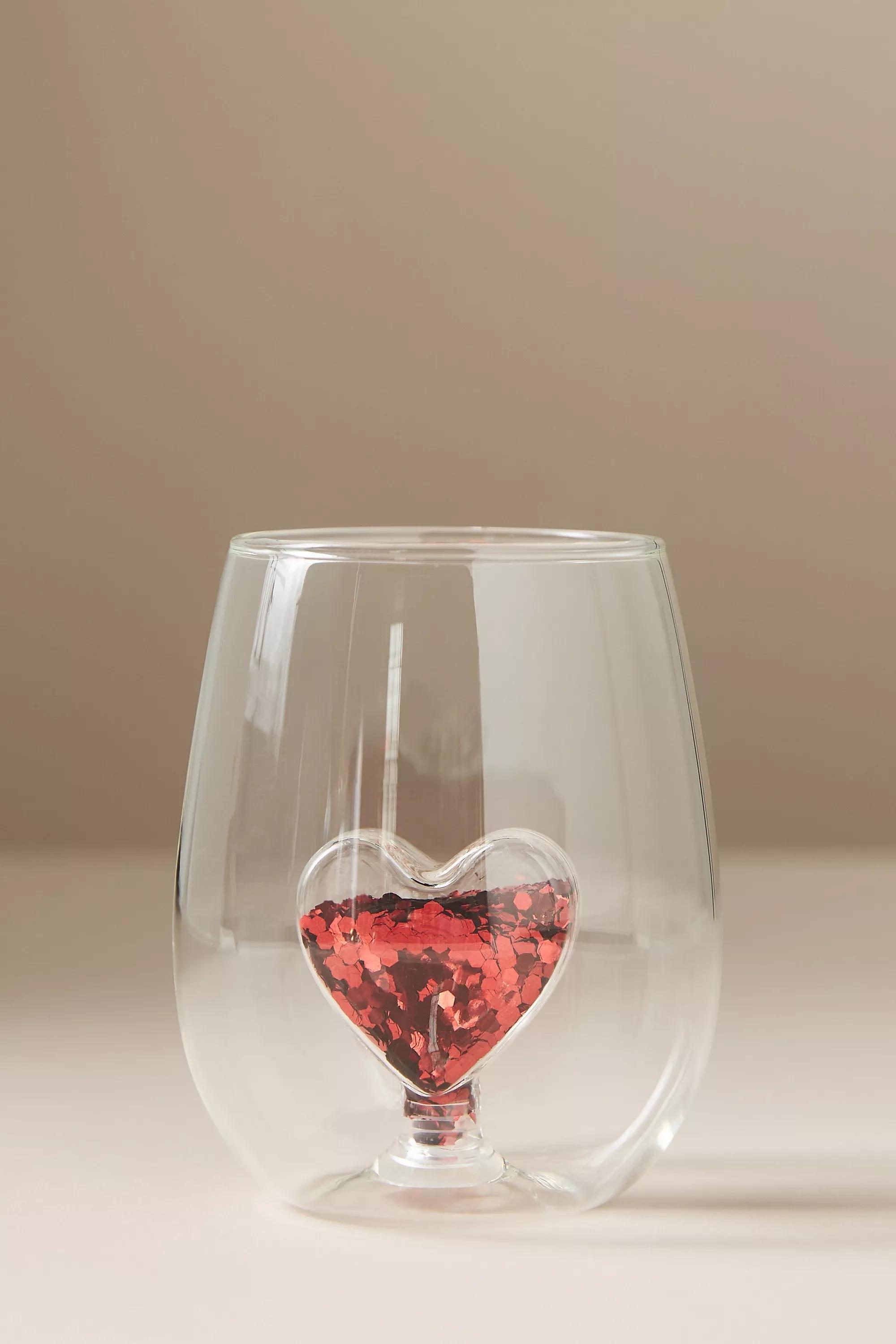 Yuletide Stemless Wine Glass, Red, A501_0060, large image number 0