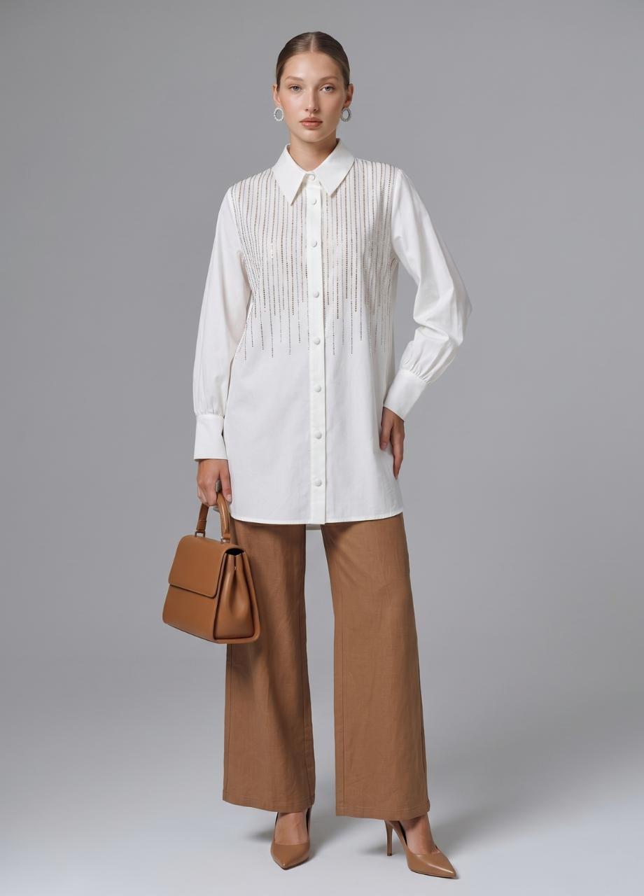 Strass Shirt, White, A537_251, medium