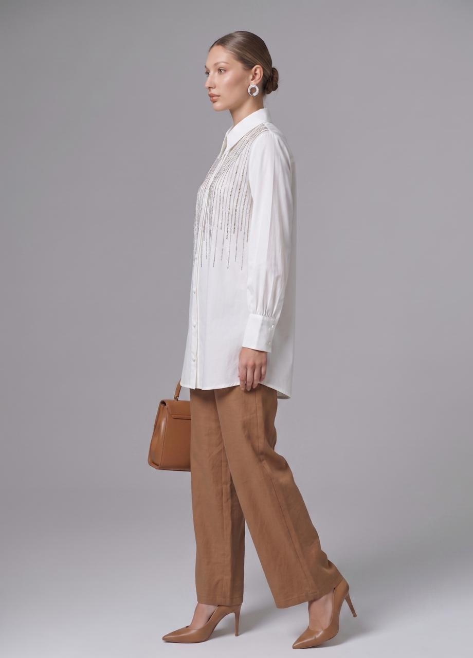 Strass Shirt, White, A537_251, medium
