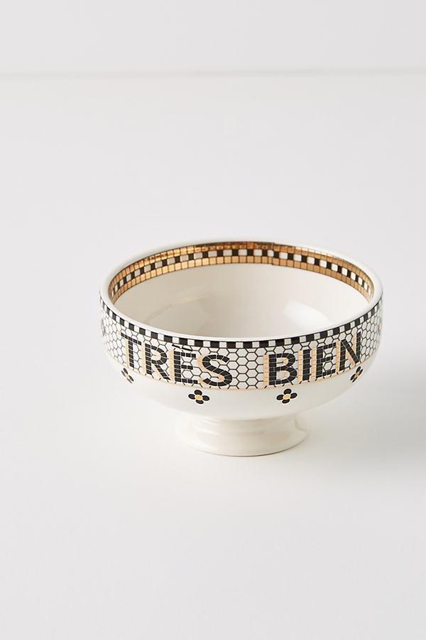 Motif Bistro Tile Nut Bowl, Black, Black, medium