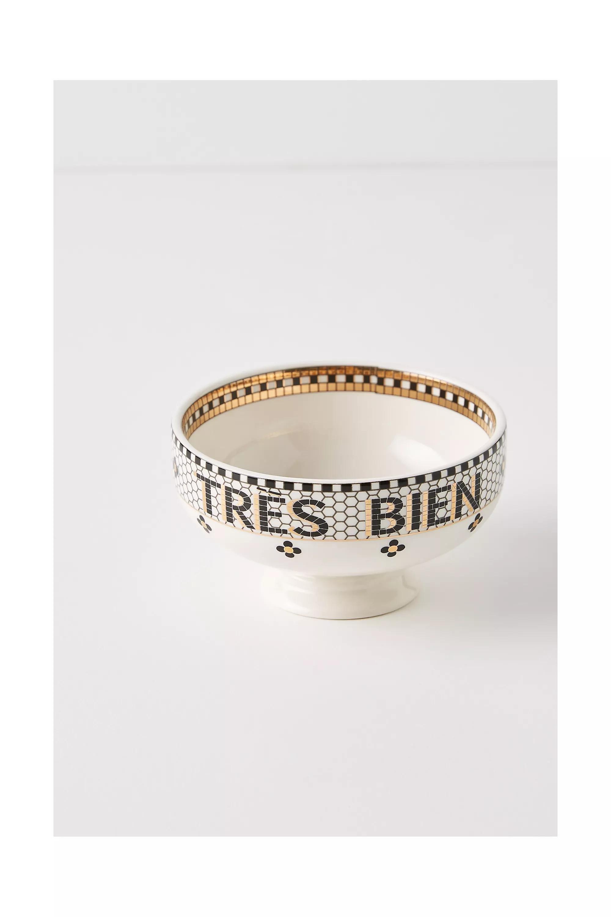 Motif Bistro Tile Nut Bowl, Black, Black, medium