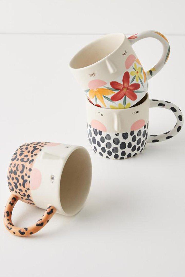 Fotini Tikkou Visage Mug, Multicolour, A501_0069, large image number 6