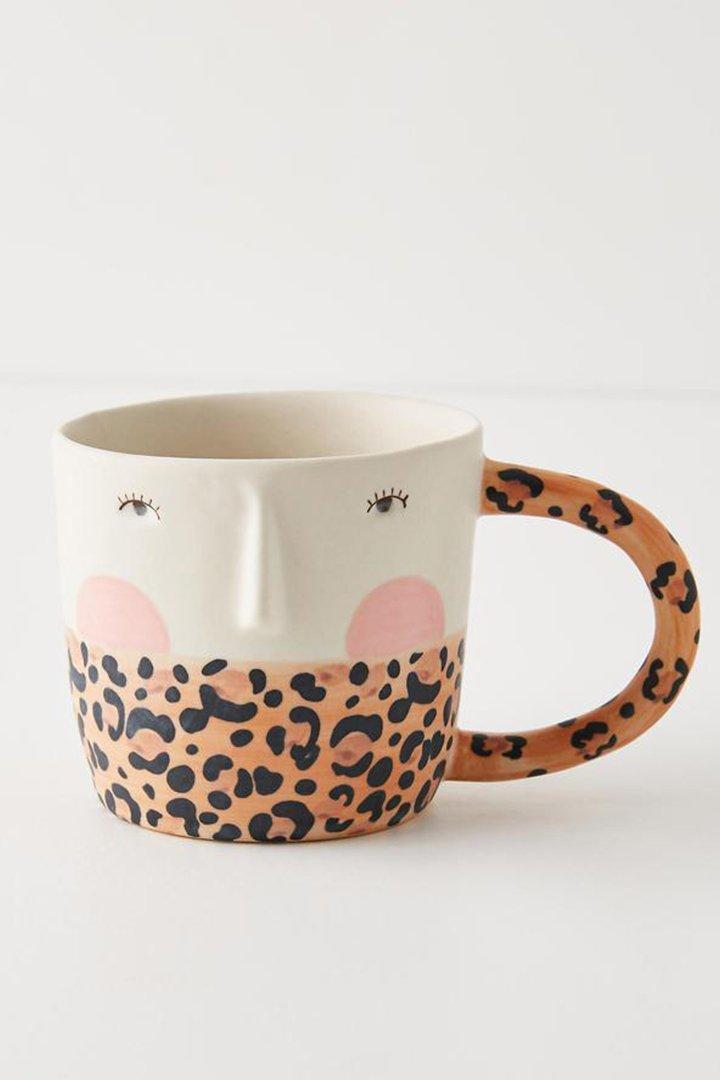 Fotini Tikkou Visage Mug, Orange, A501_0089, large image number 0