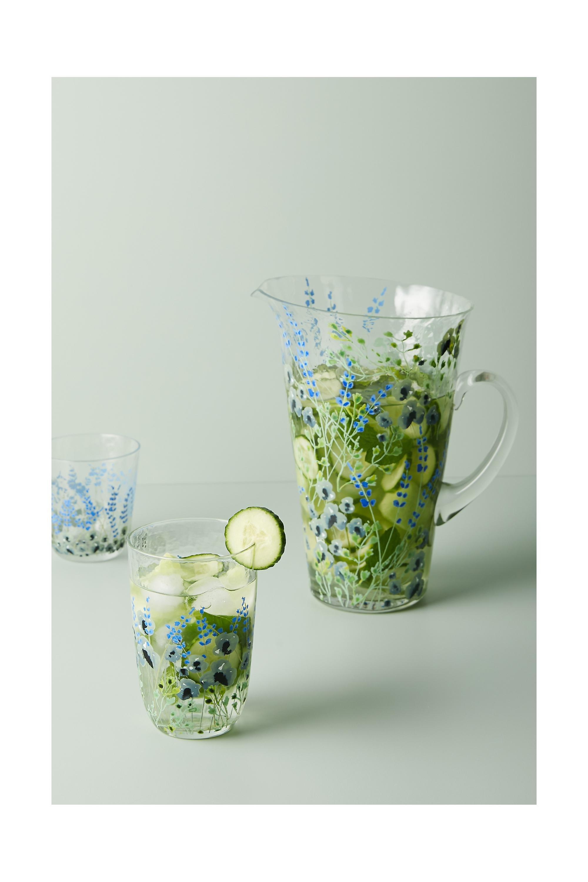 Clemence Juice Glass Blue