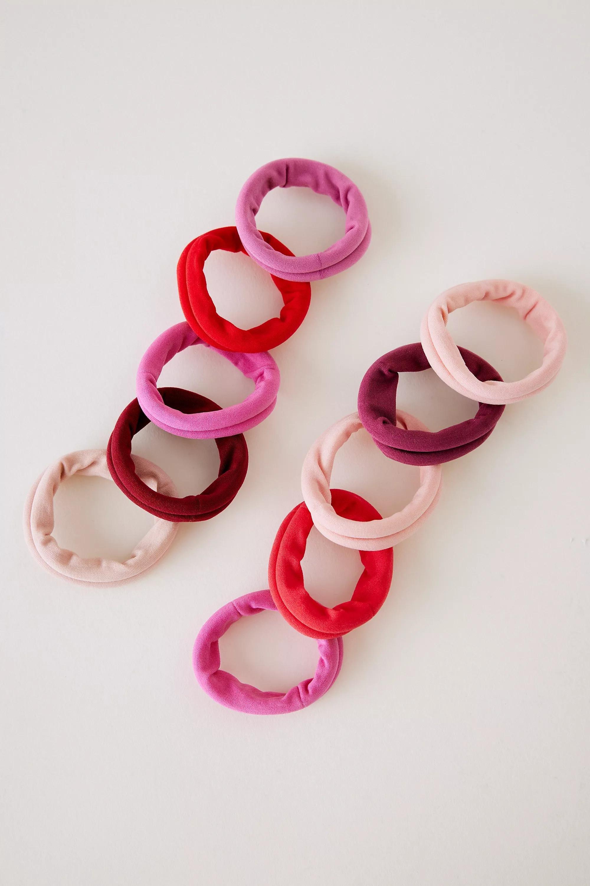 Set of 10 Hair Ties, Kids Girls, A501_0066, large image number 0