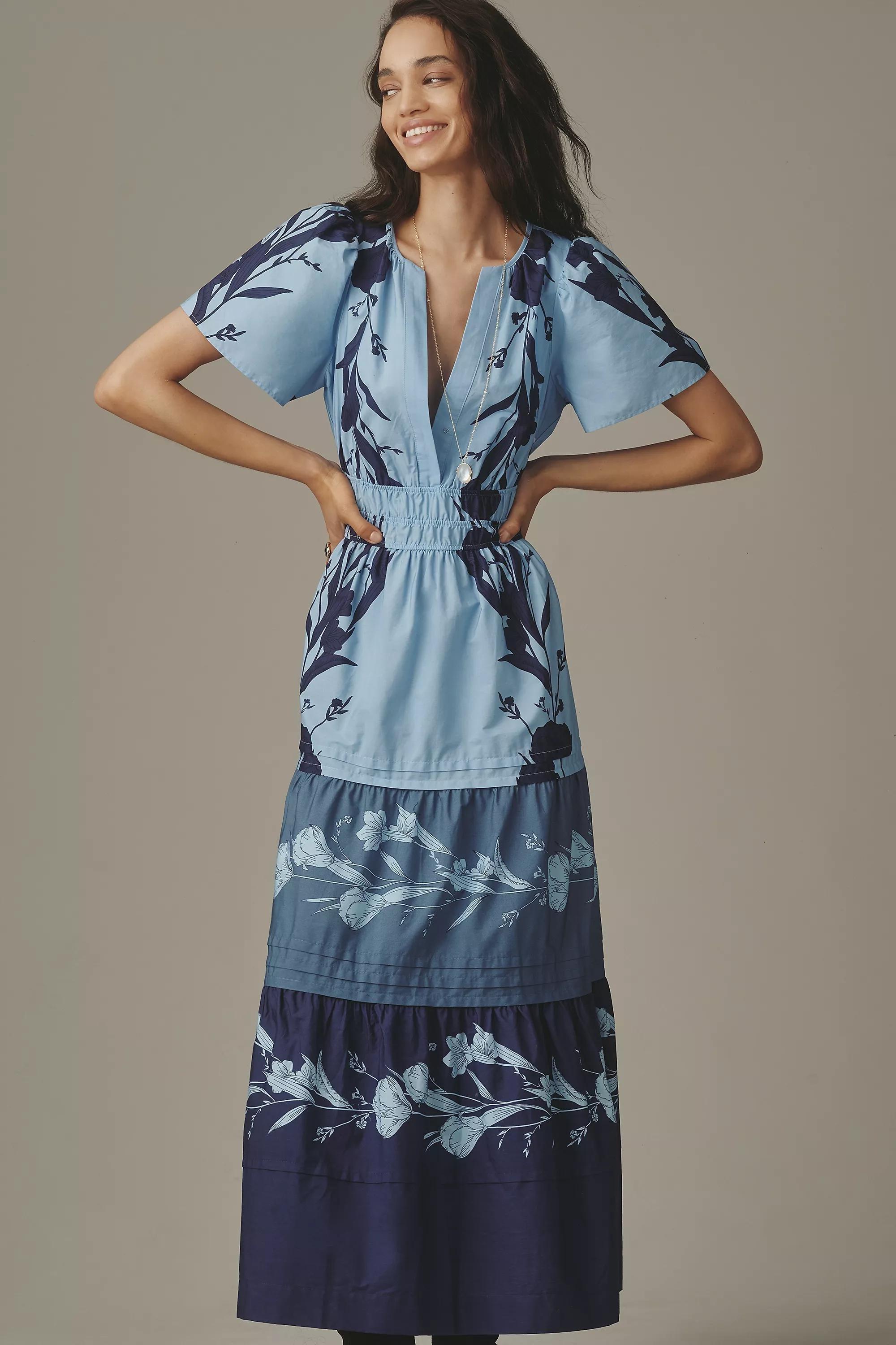 The Somerset Maxi Dress, Blue, A501_0443, large image number 3