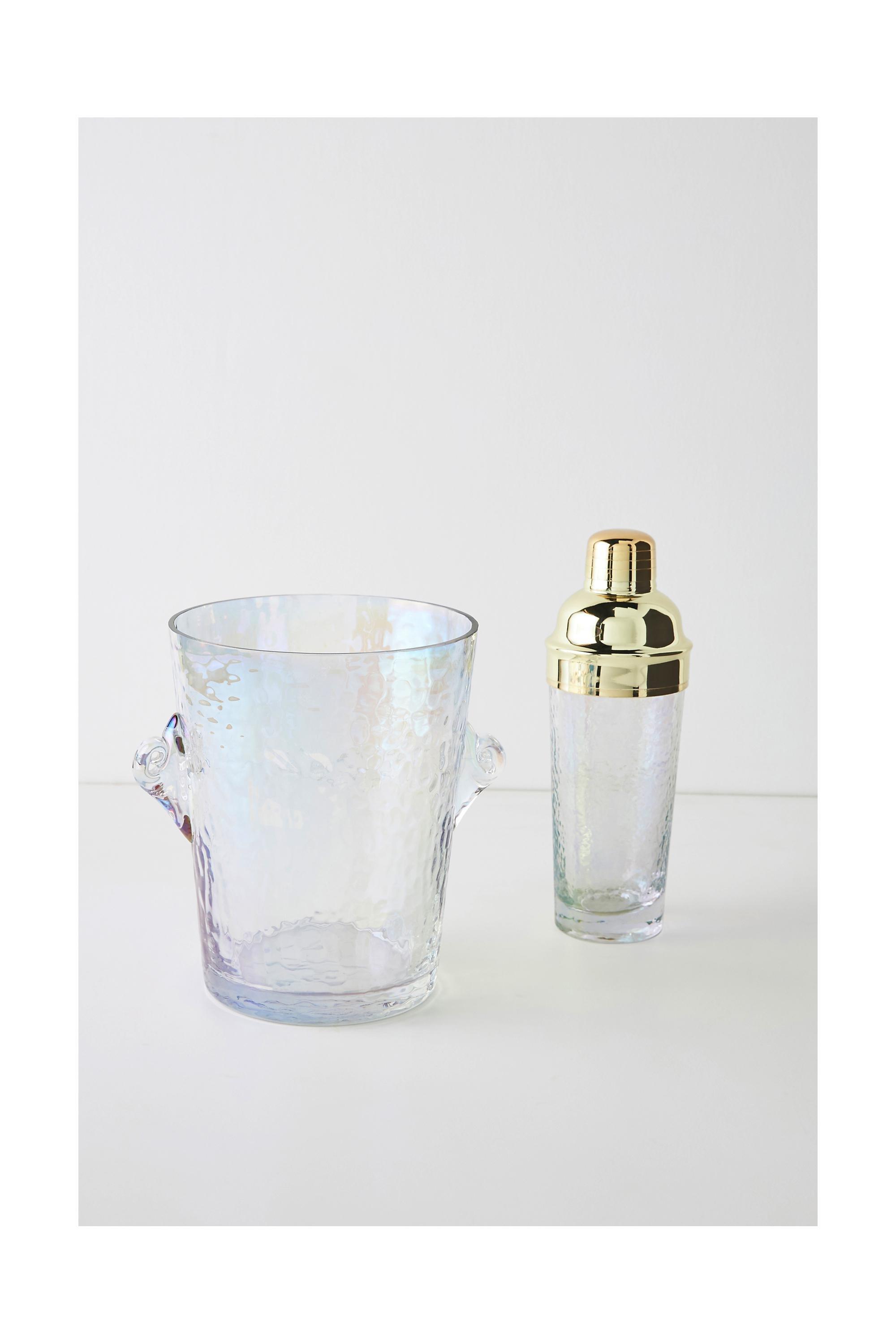 Zaza Hammered Ice Bucket, Oyster, , large image number 0