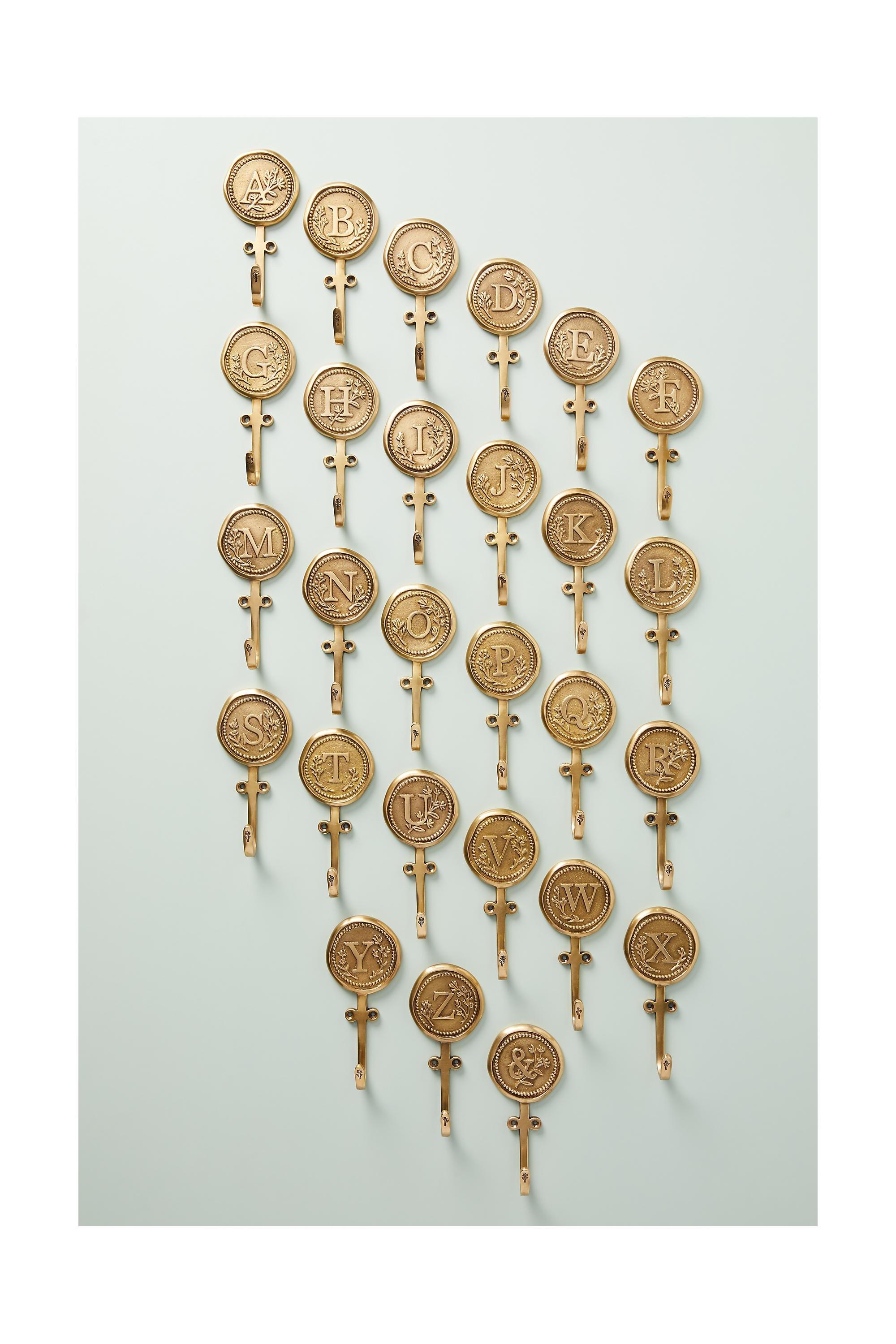 Louisa Monogram Wall Hook, W, , large image number 0