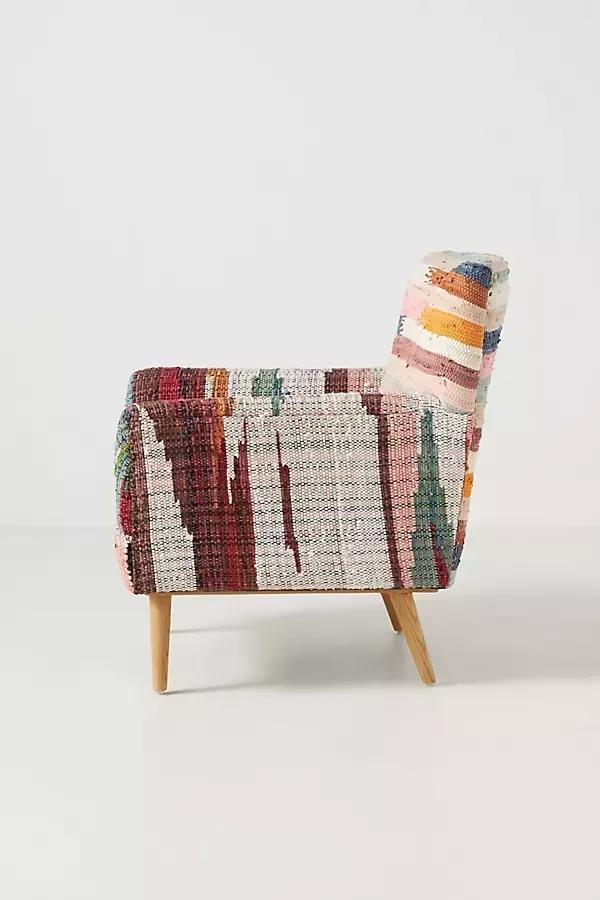 Woven Rag Rug Accent Chair, Marija, A501_0000, large image number 7