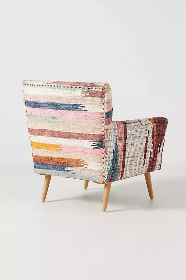 Woven Rag Rug Accent Chair, Marija, A501_0000, large image number 11