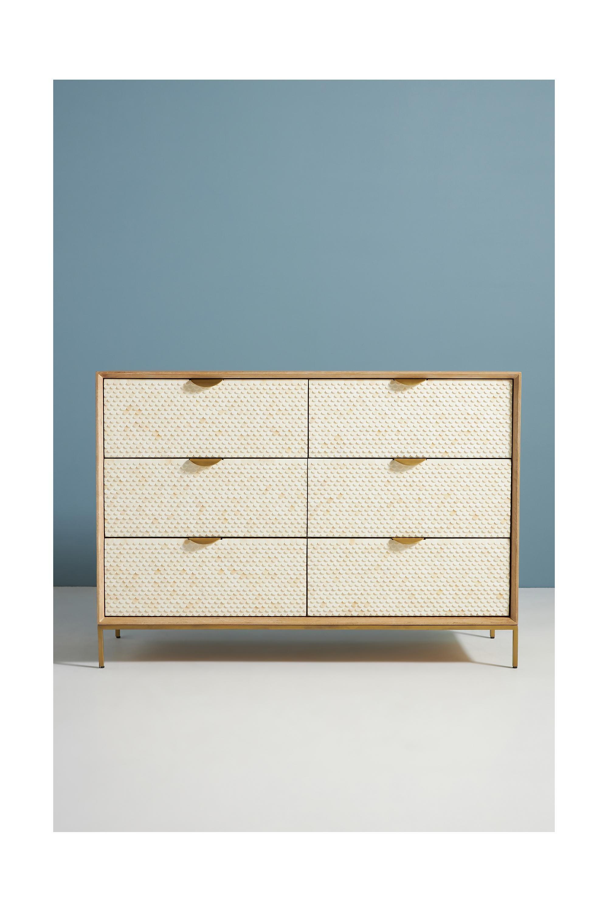 Pisces Six-Drawer Dresser, Grey, , large image number 4