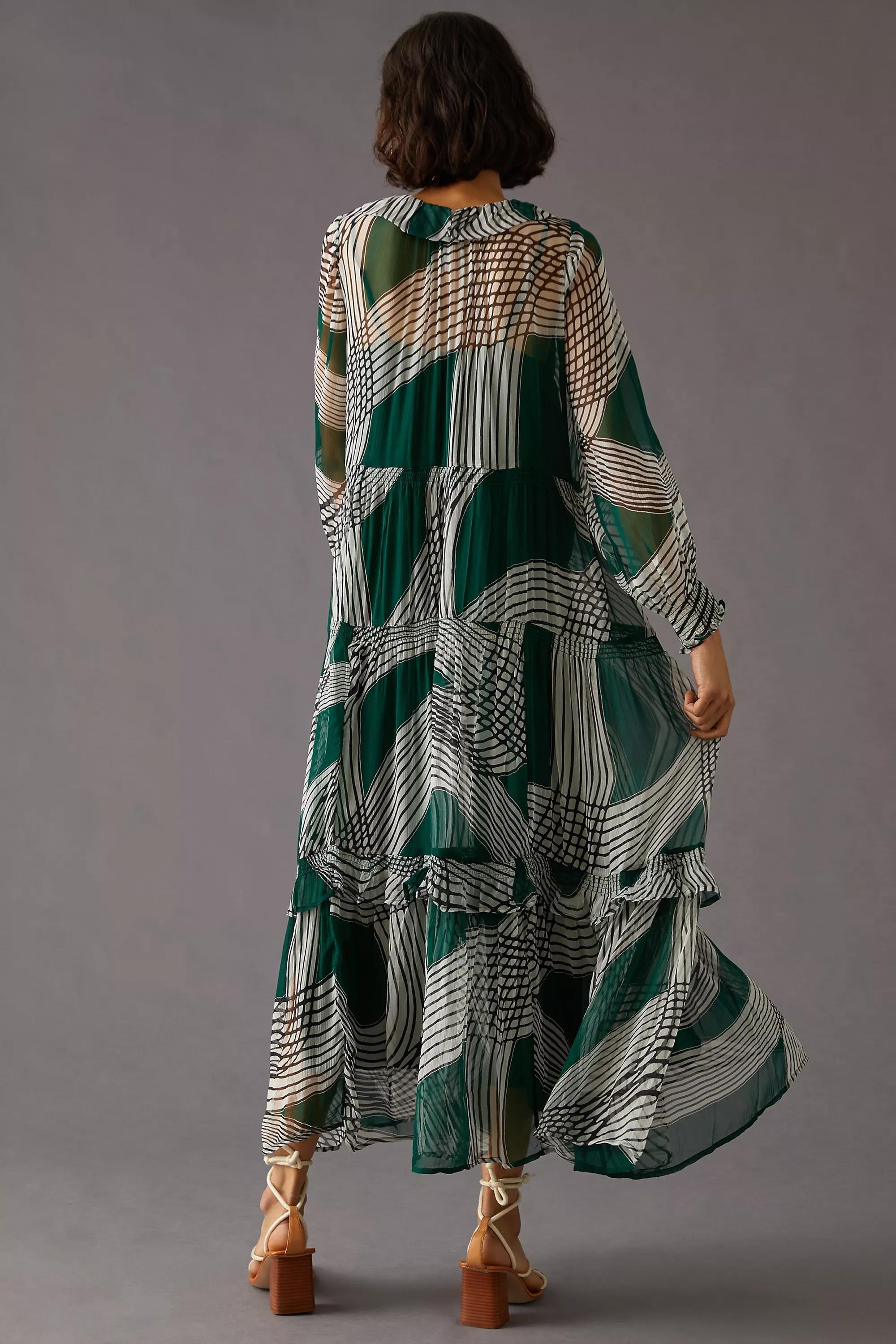 GN The Marais Printed Chiffon Maxi Dress, , large image number 4
