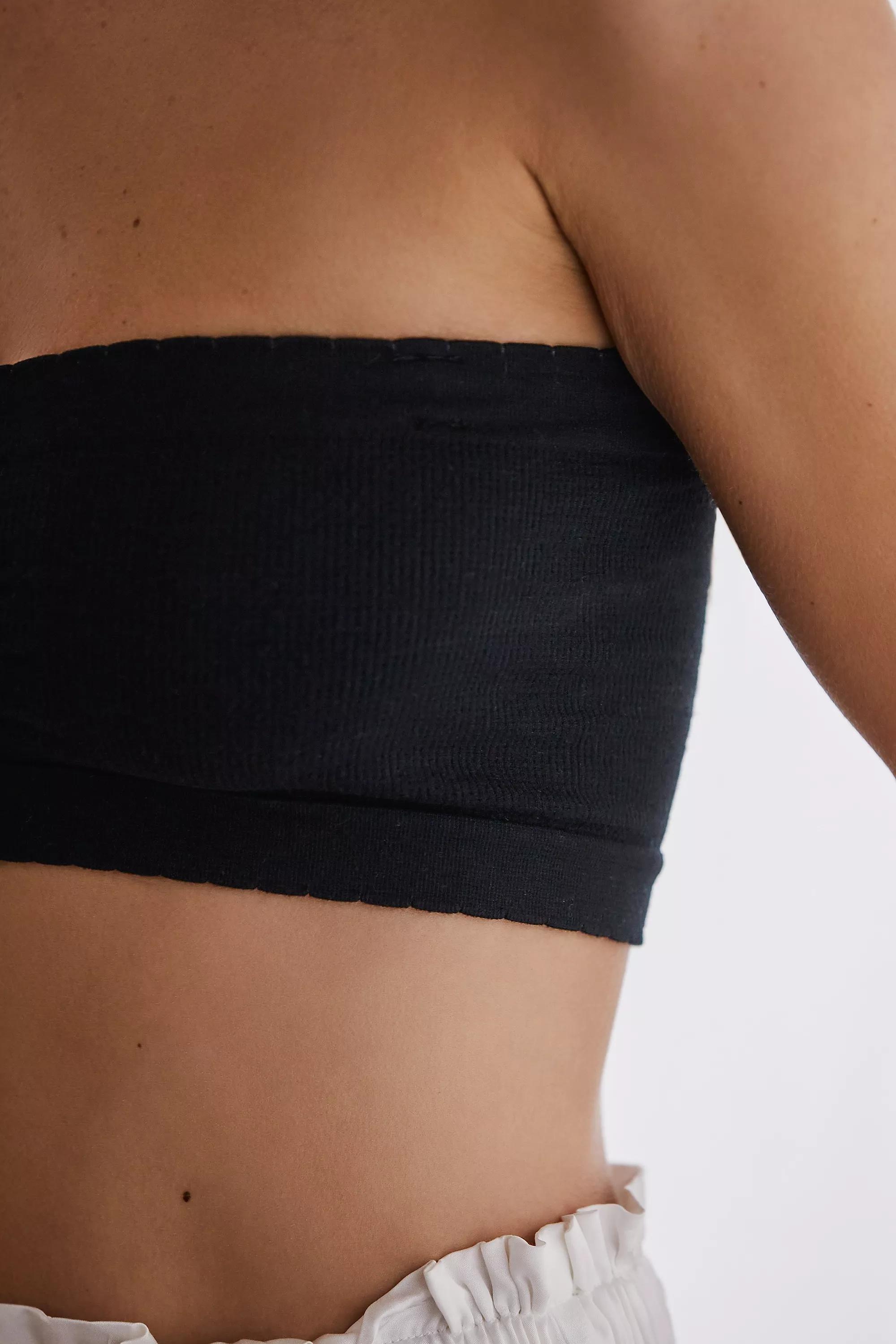The Lucie Seamless Bandeau Bralette, Black, , large image number 3