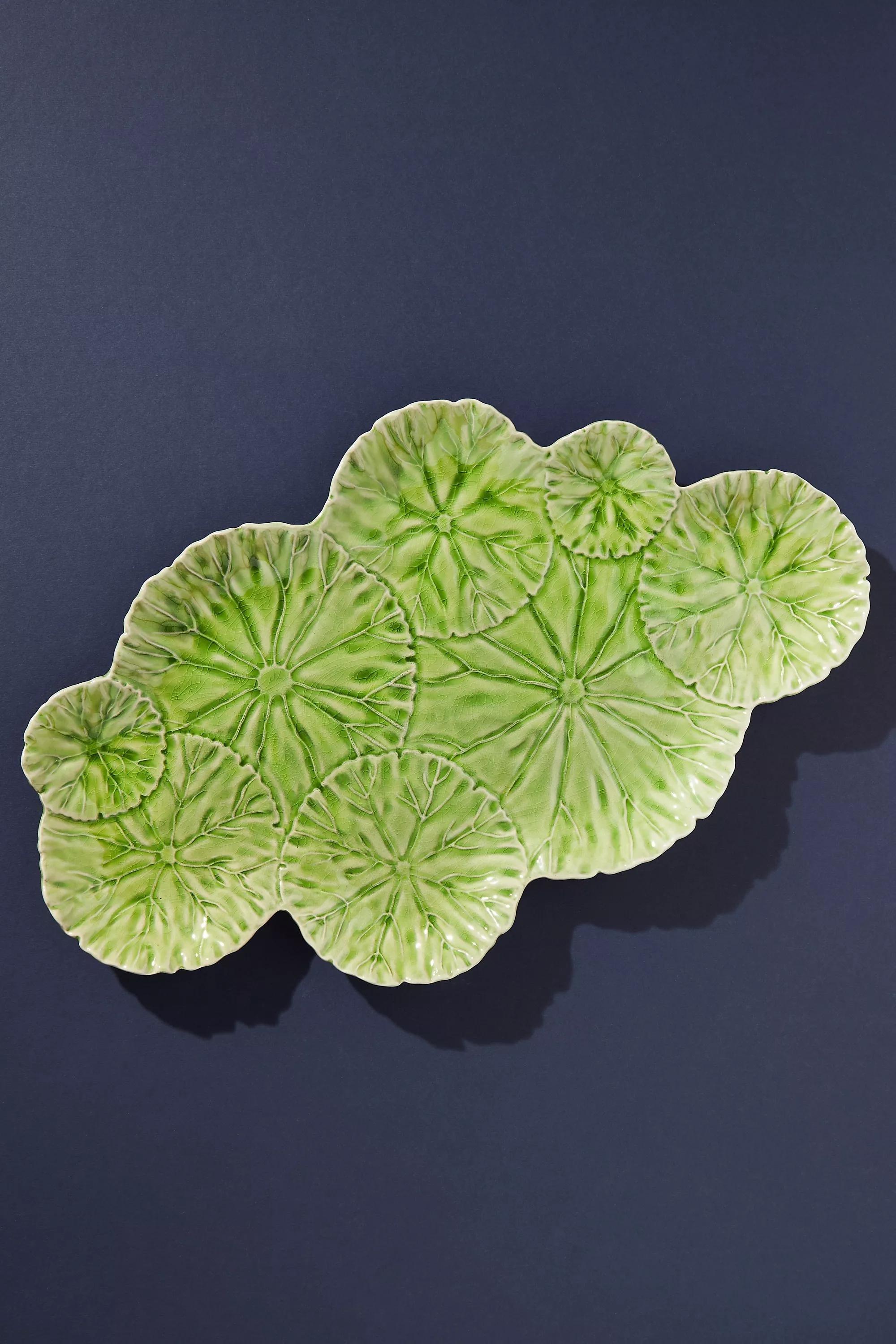 Lilypad Platter, Green, , medium