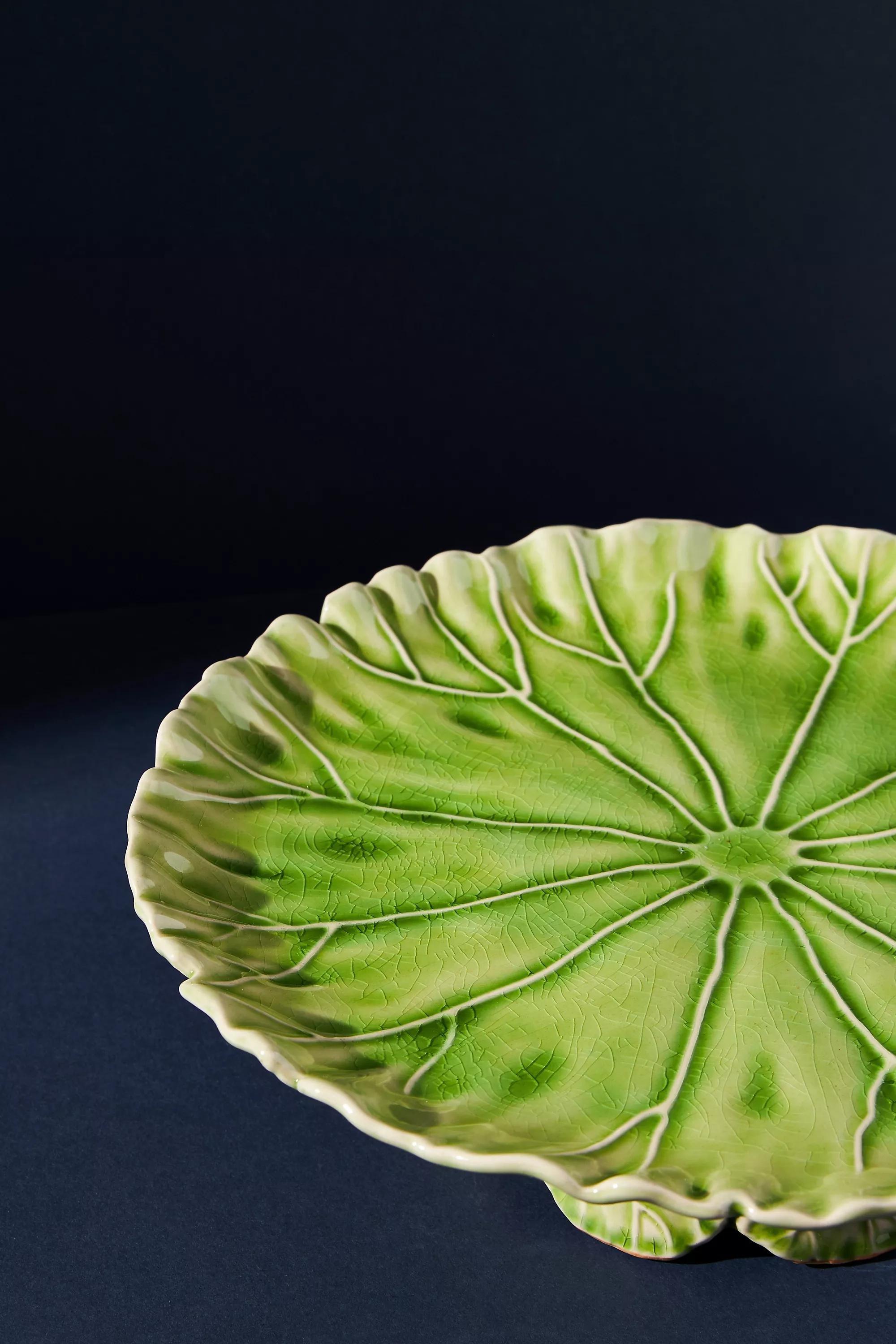 Large Lilypad Cake Stand, Green, A501_0098, large image number 5