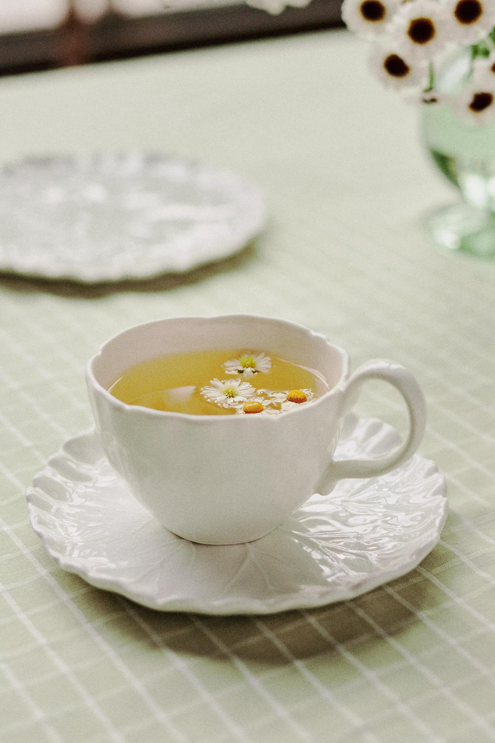 Lilypad Teacup And Saucer Set, White, A501_0010, large image number 0
