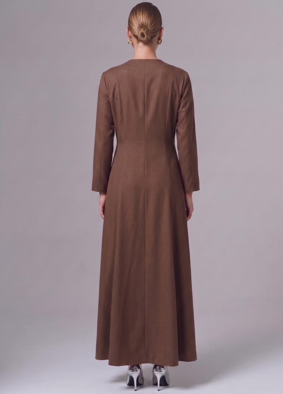 Cotton Dress, Brown, , medium