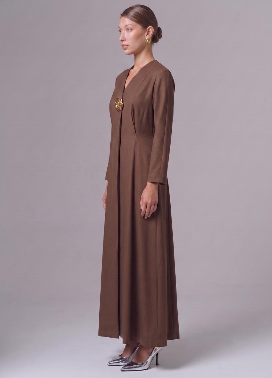 Cotton Dress, Brown, , medium