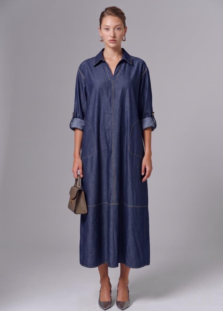 Denim Dress, Blue, , medium