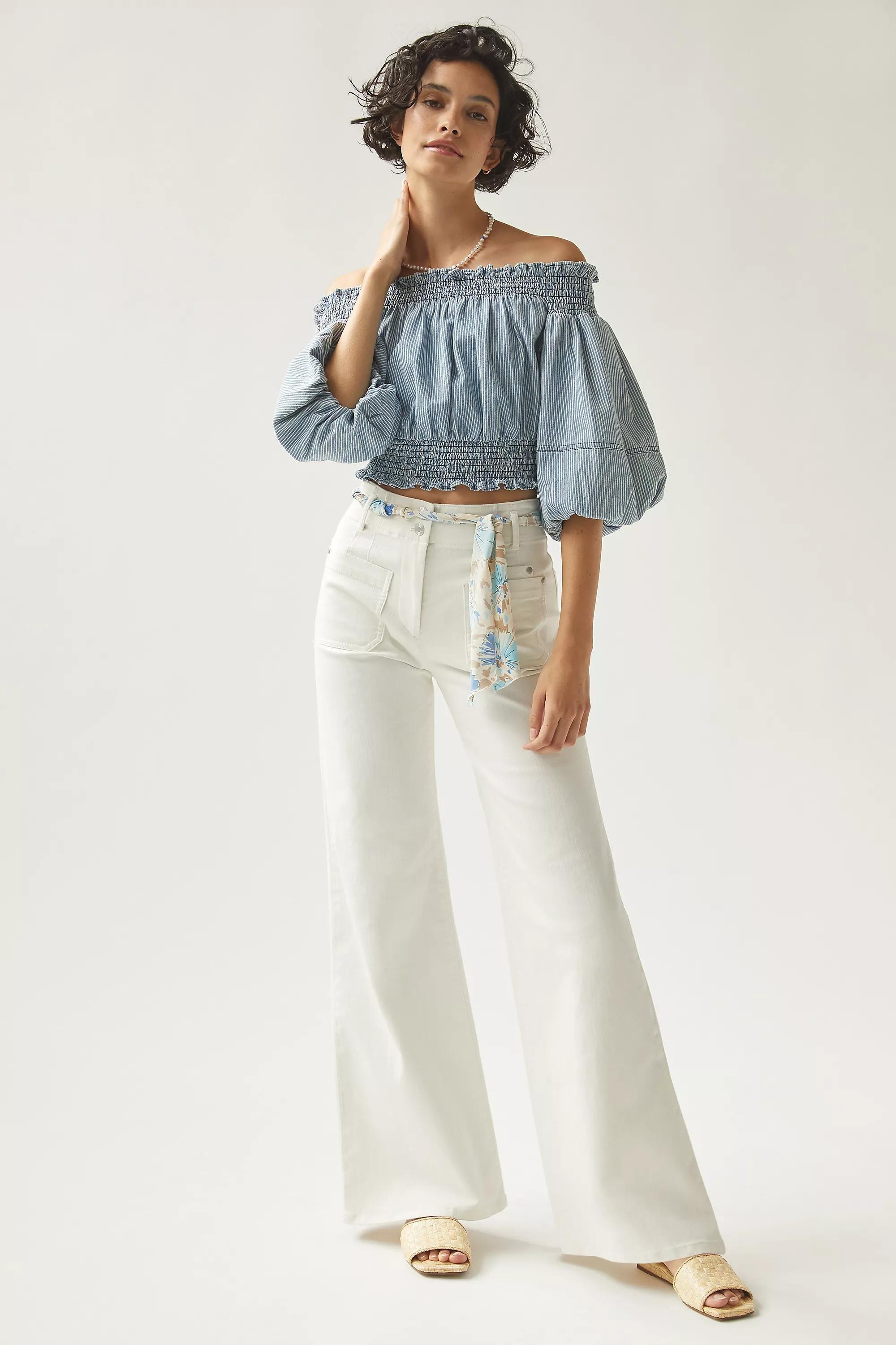 WHT Maeve Ultra High-Rise Flare Jeans, , large image number 1