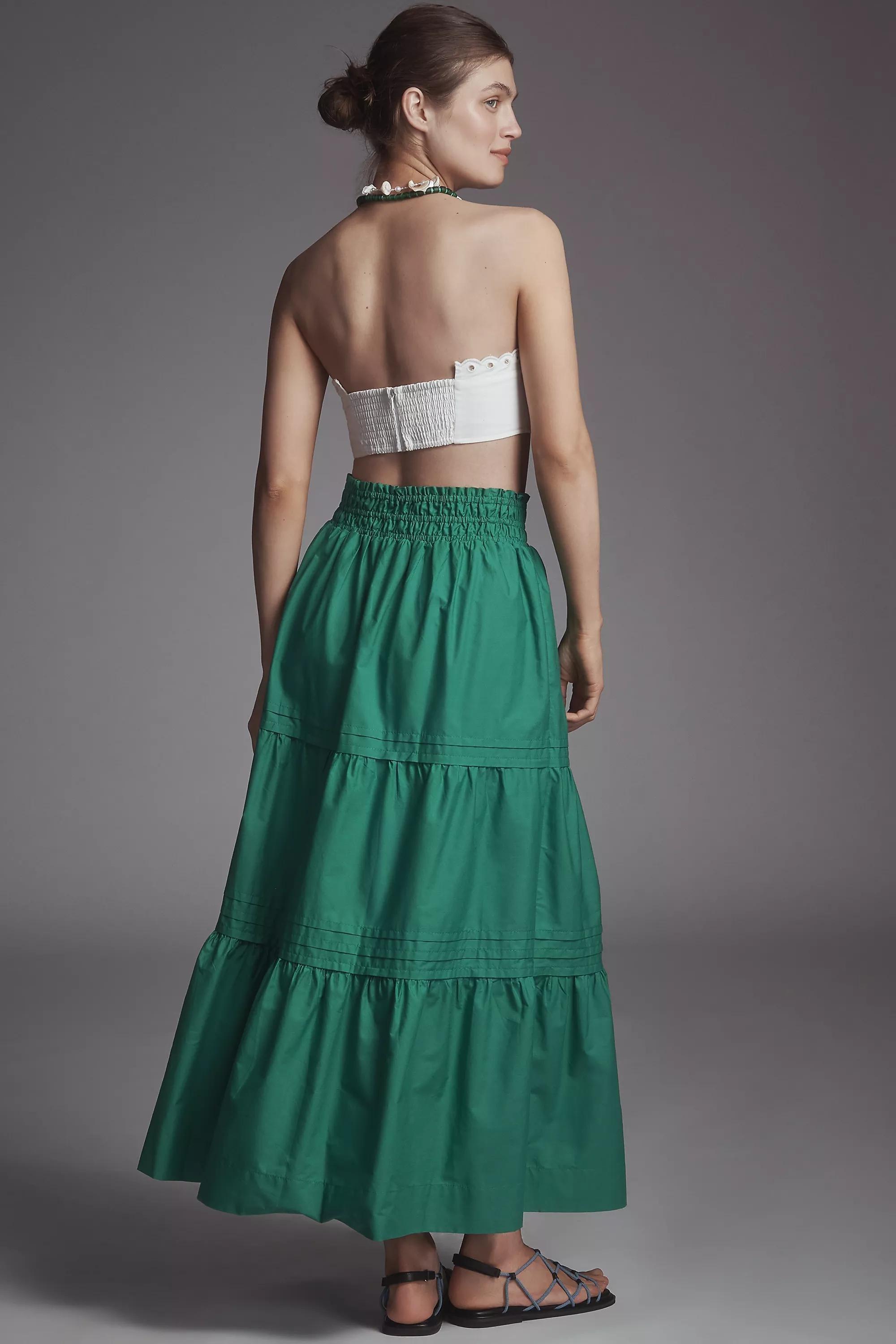 The Somerset Maxi Skirt, Green, A501_0359, large image number 2