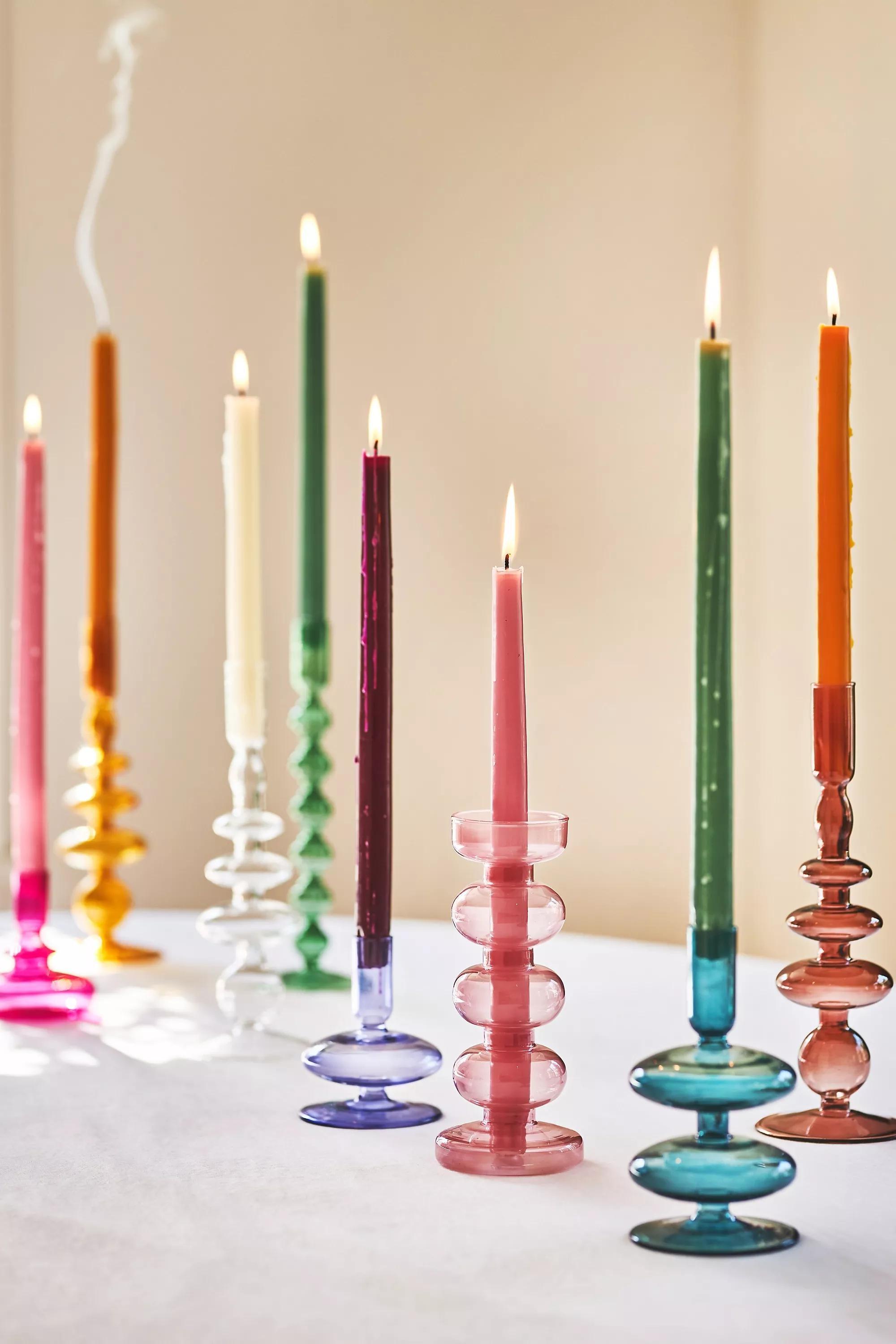 Glass Candleholder Chase, Green, , large image number 0