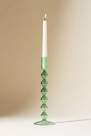 Anthropologie - Glass Candleholder Chase, Green