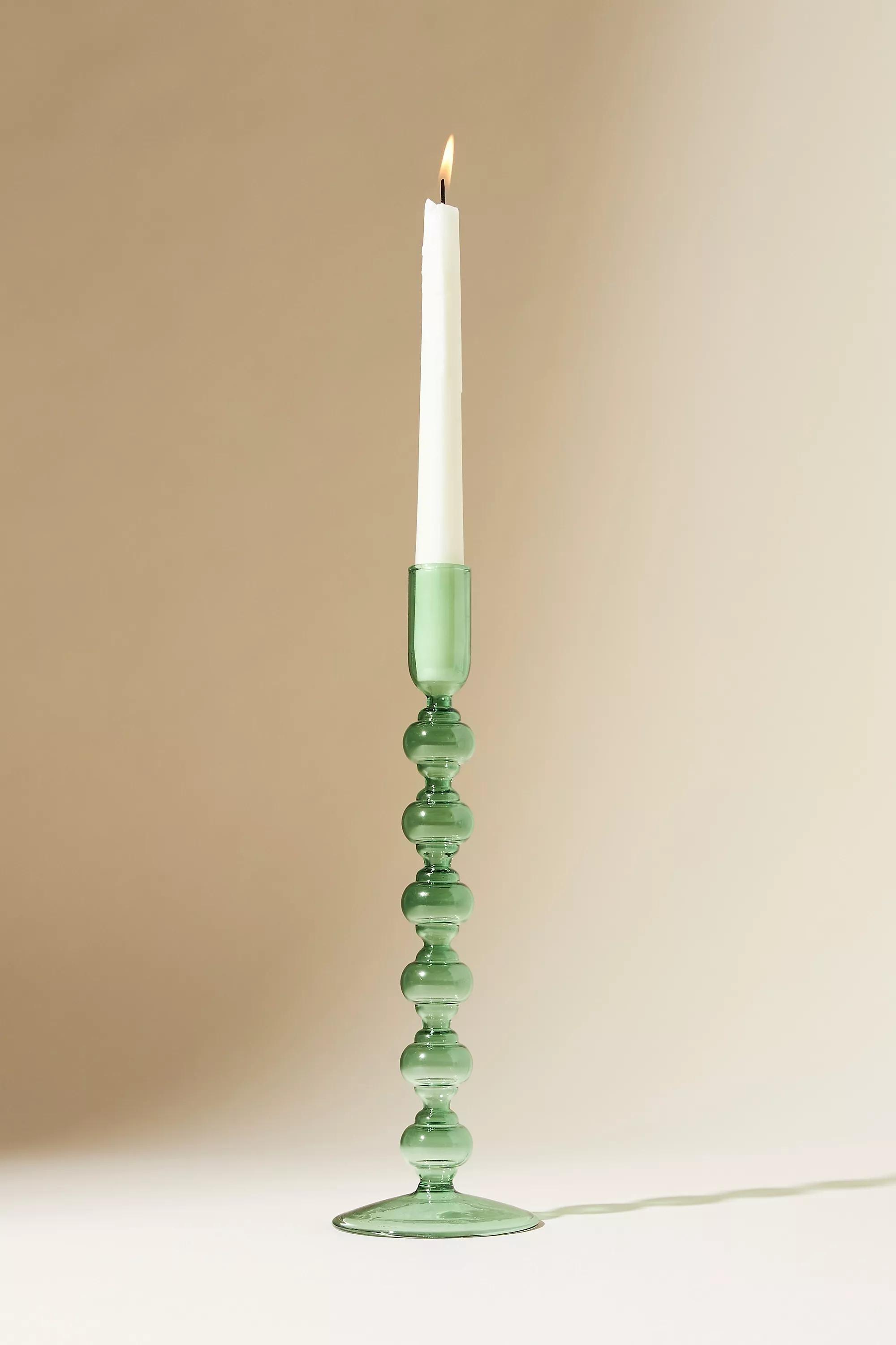 Glass Candleholder Chase, Green, , large image number 1