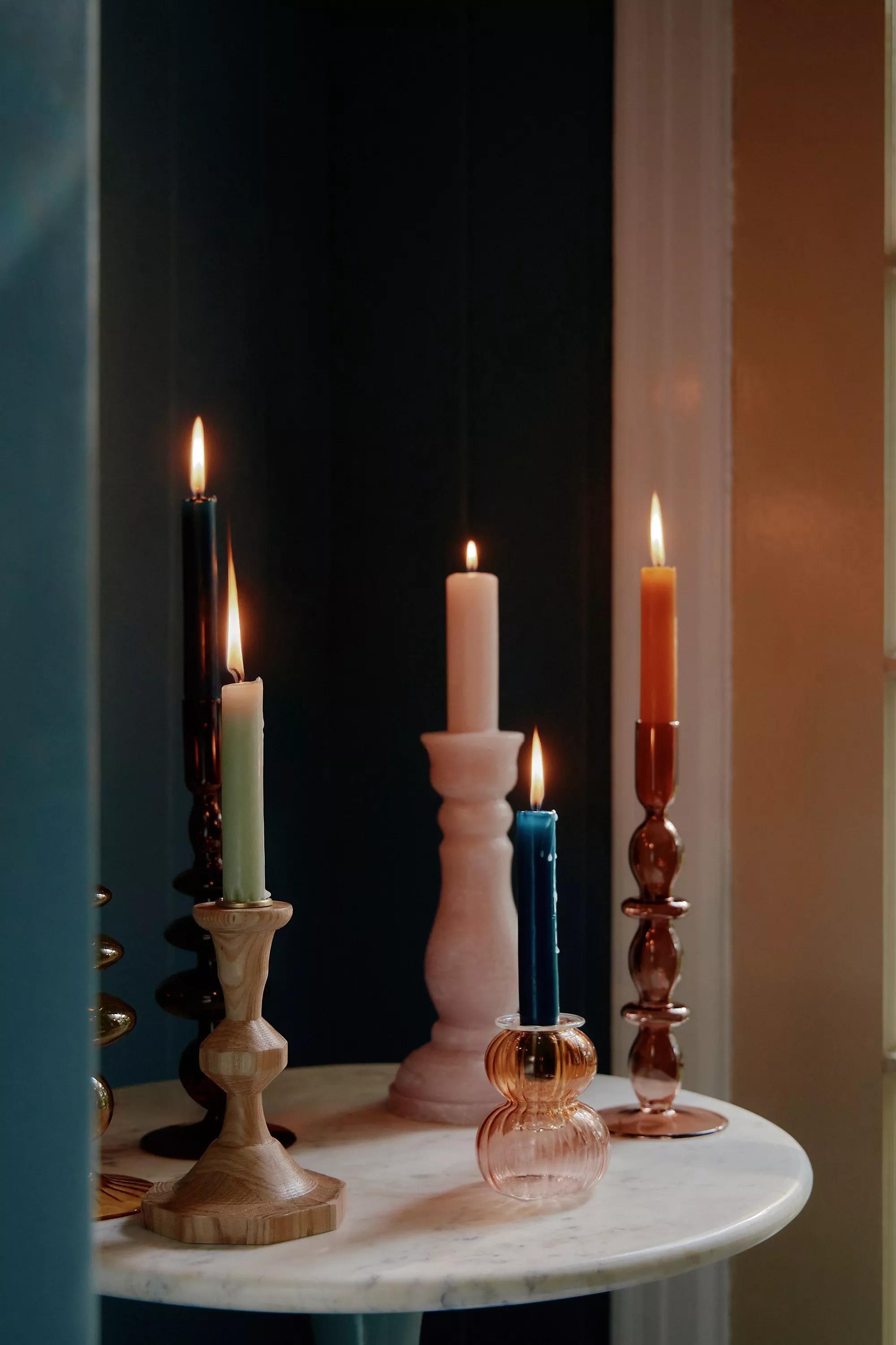 Delaney Taper Candle Holder, Bronze, A501_0027, large image number 4