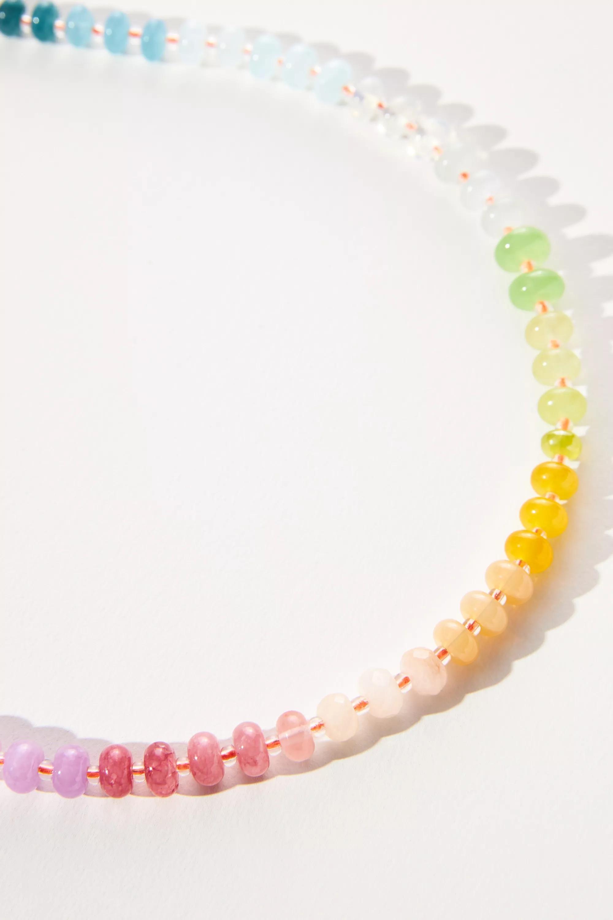 Rainbow Stone Necklace, A501_0068, large image number 1