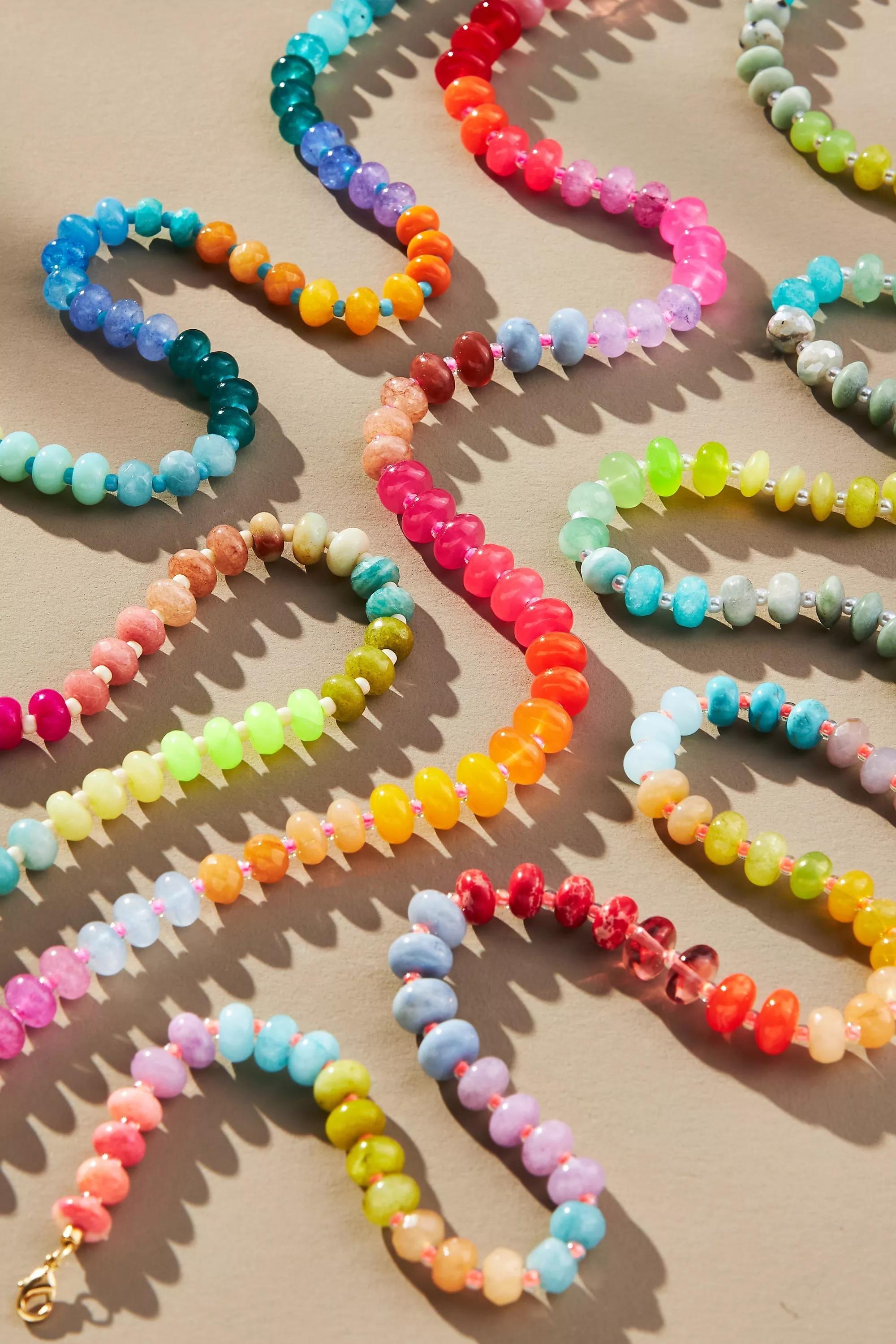 Rainbow Stone Necklace, A501_0262, large image number 1