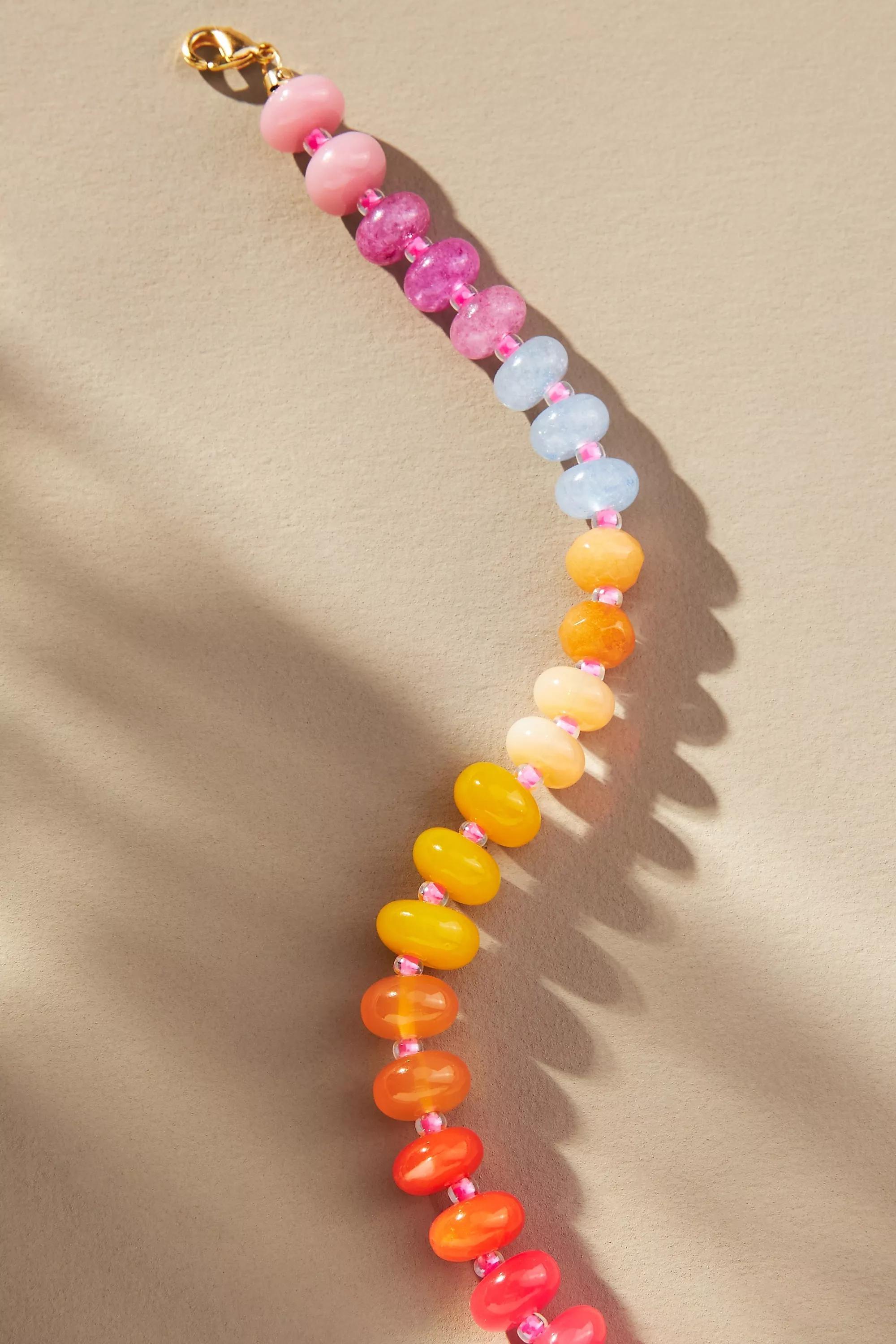 Rainbow Stone Necklace, A501_0262, large image number 2