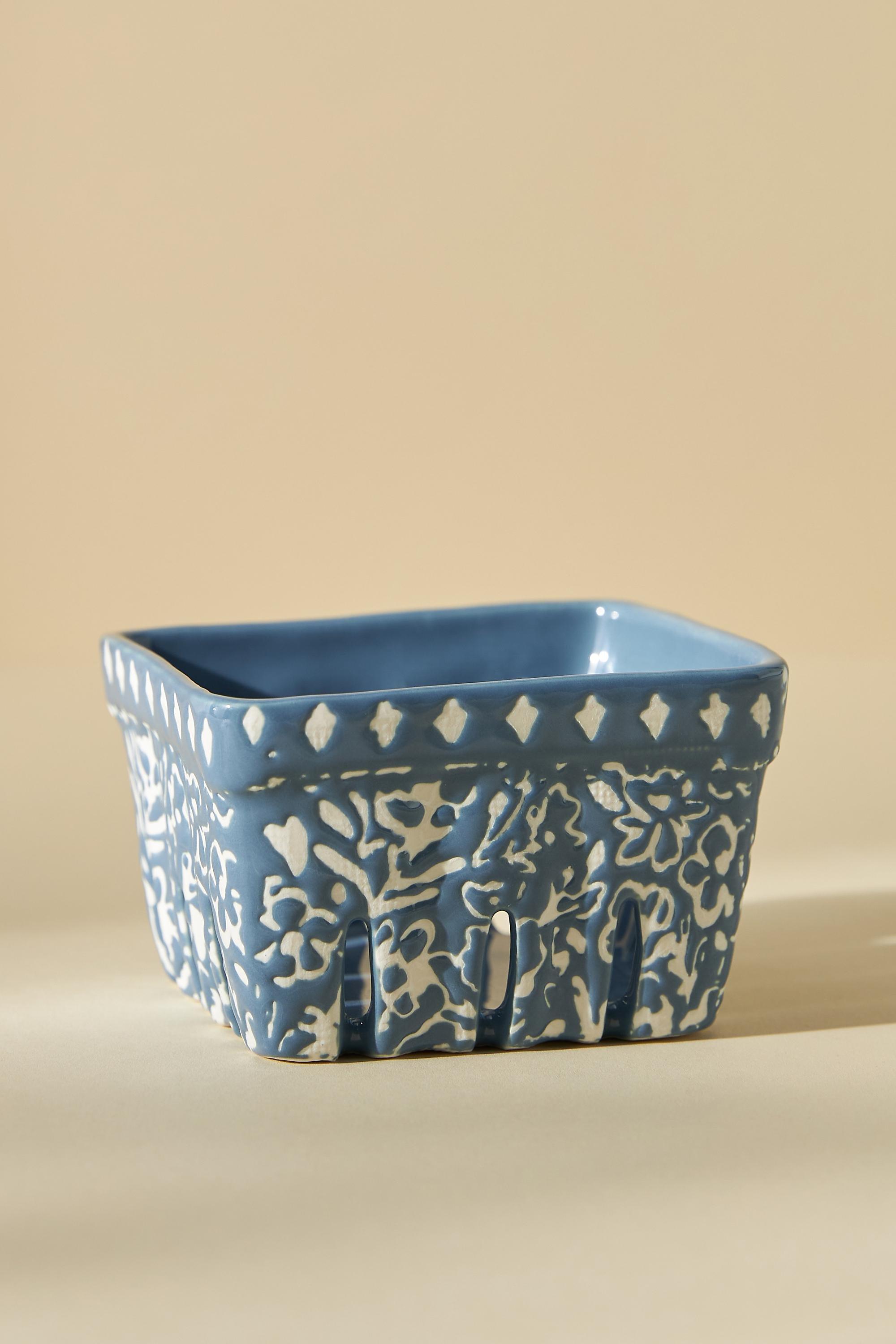 Countryside Berry Basket, Blue, A501_0040, large image number 0