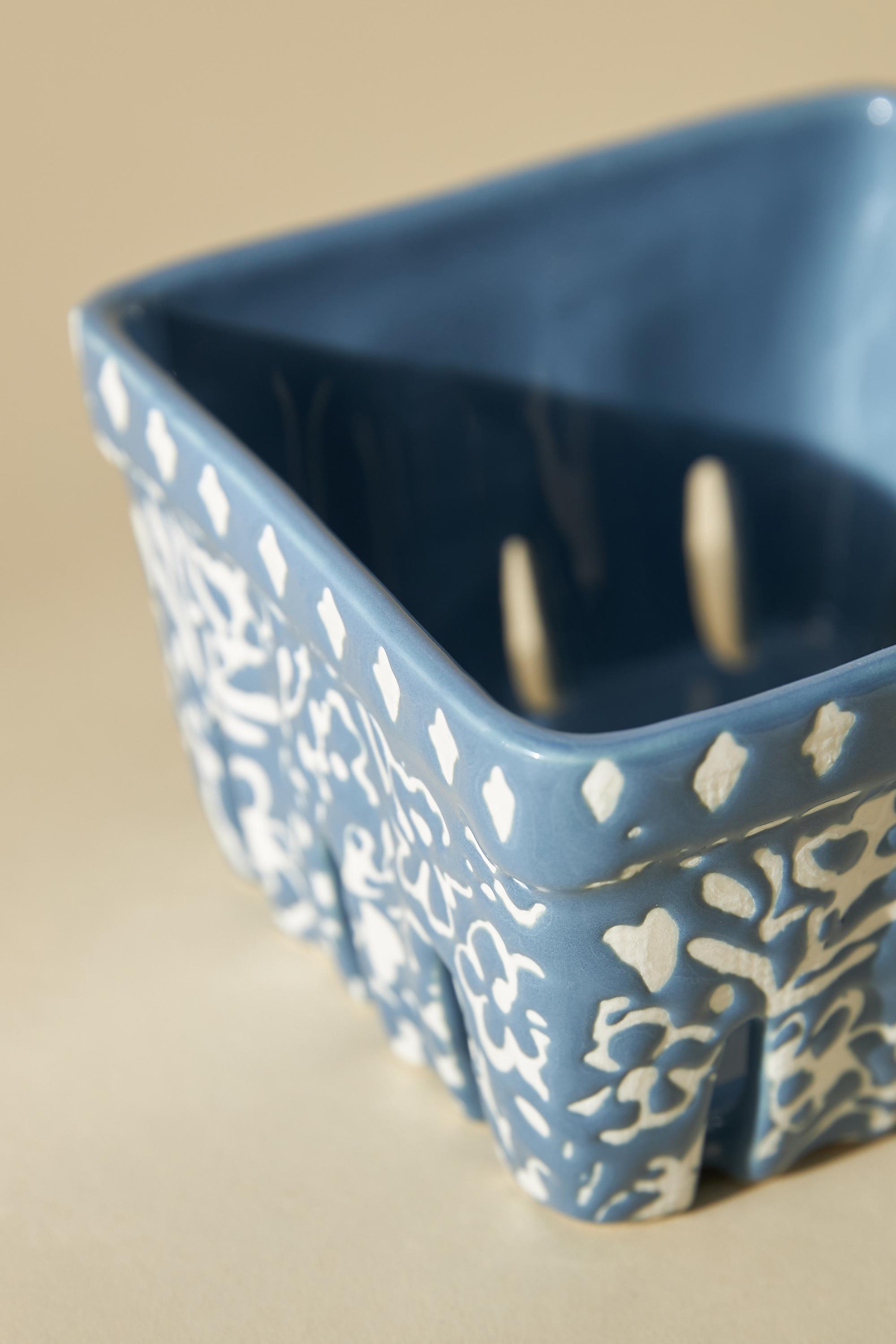 Countryside Berry Basket, Blue, A501_0040, large image number 1