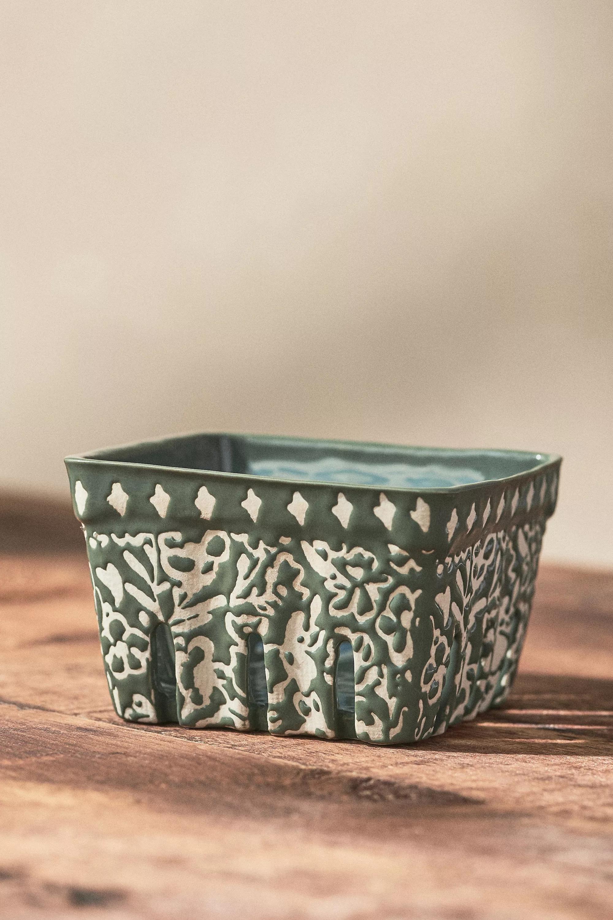 Countryside Berry Basket, Green, , large image number 0