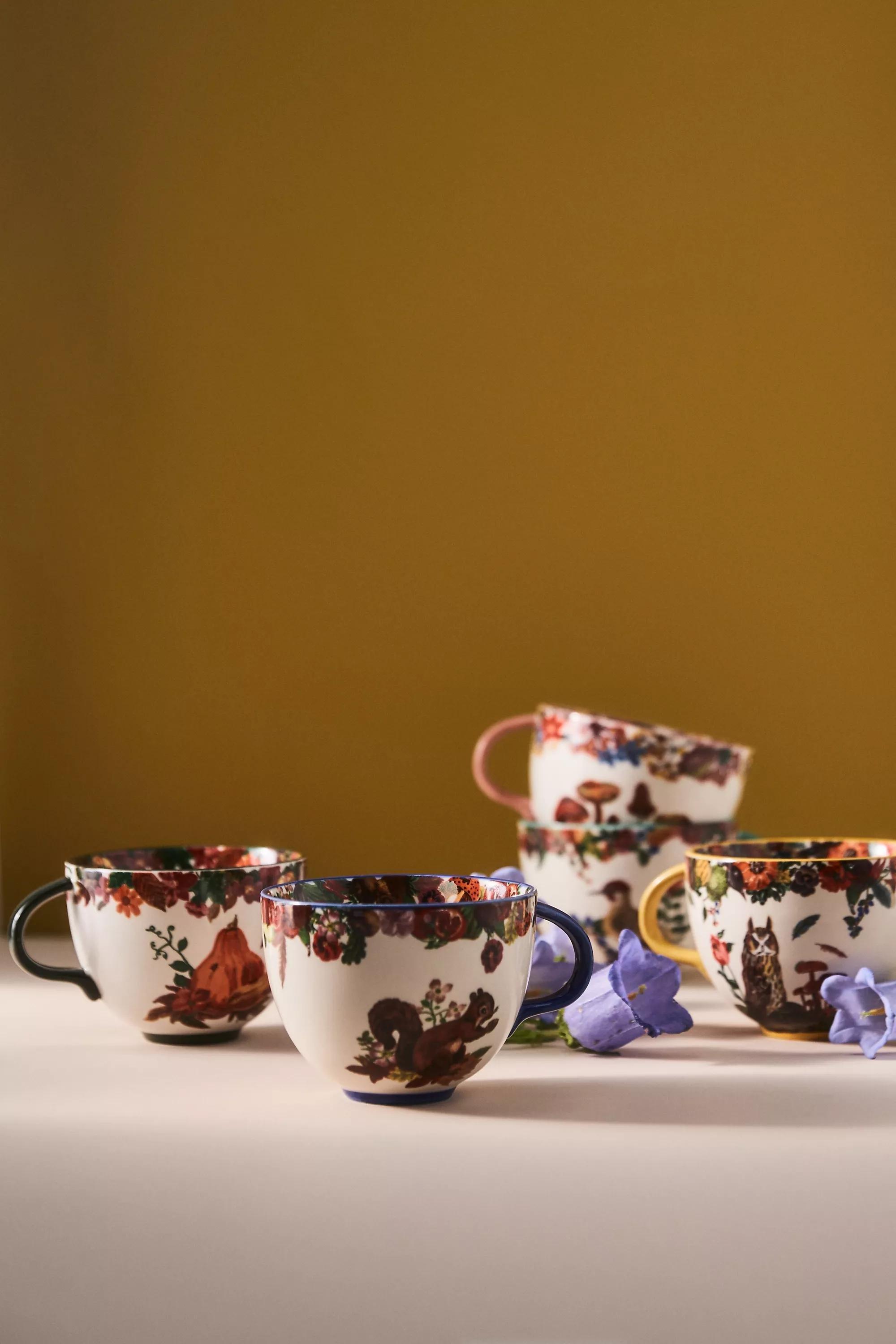 Nathalie Lete Motif Mug, Multicolour, A501_0049, large image number 3