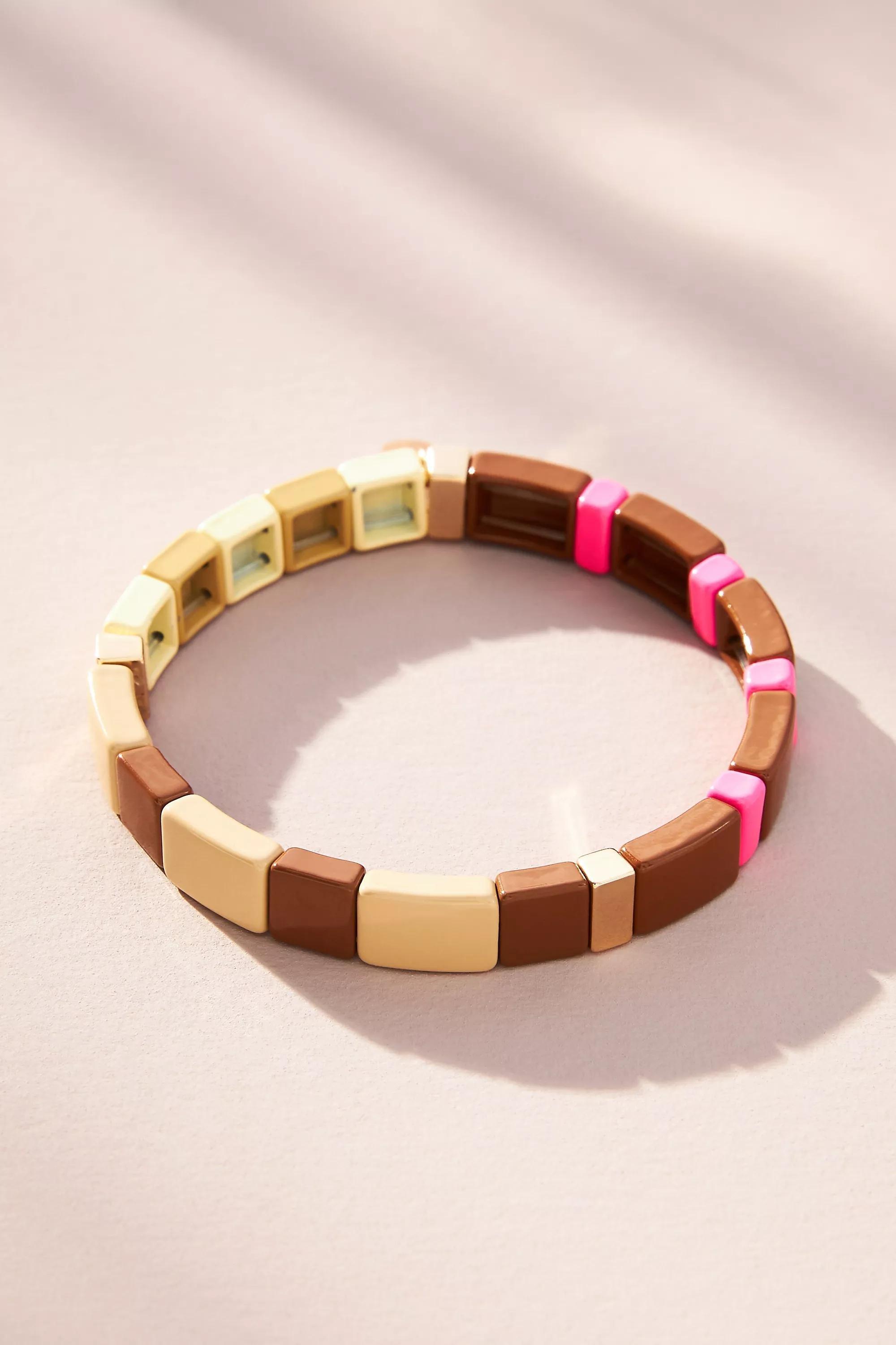 Colourful Chicklet Bracelet, Multicolour, , large image number 0