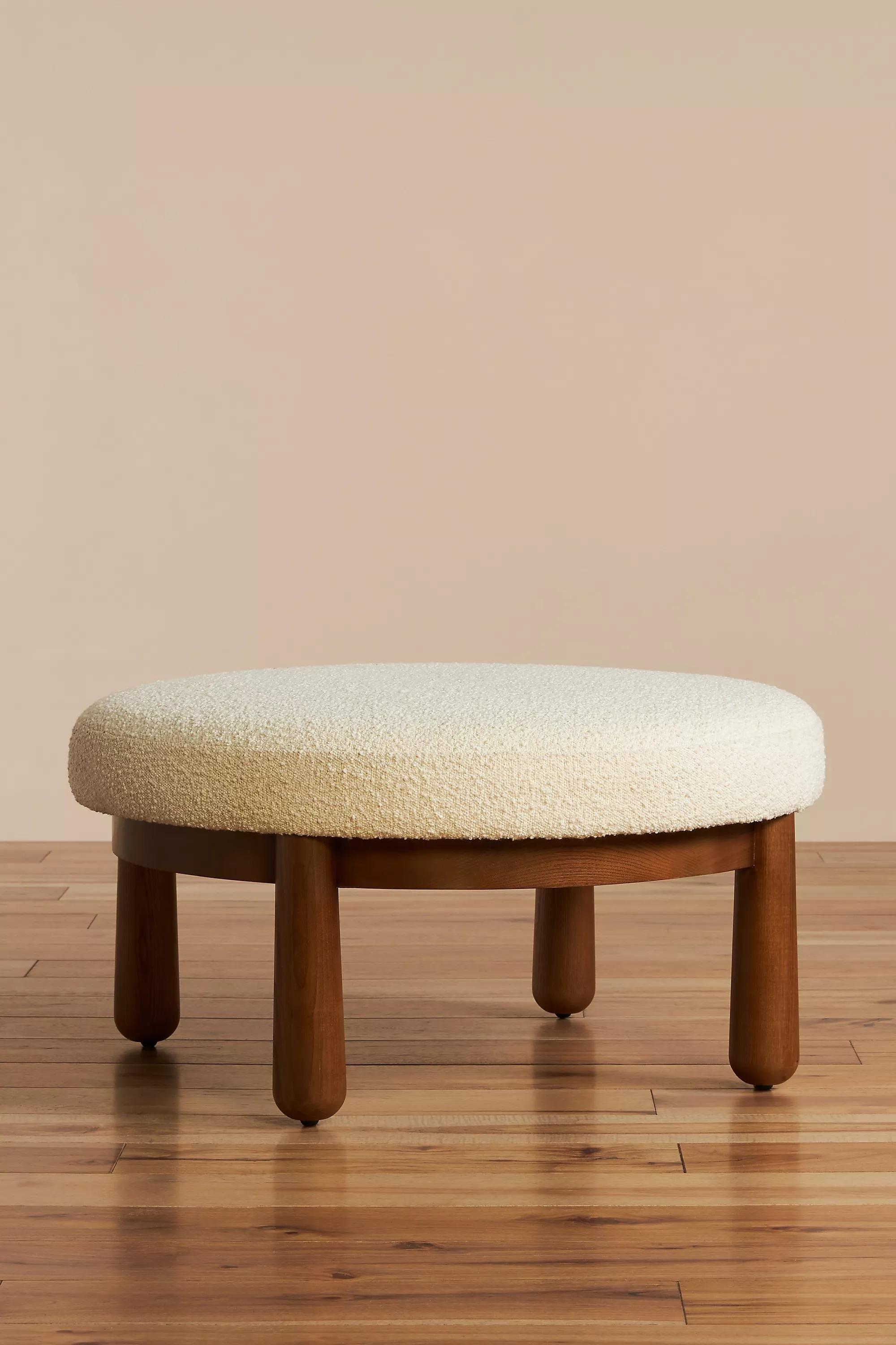 Amber Lewis For Anthropologie Ottoman, Ivory, , large image number 3