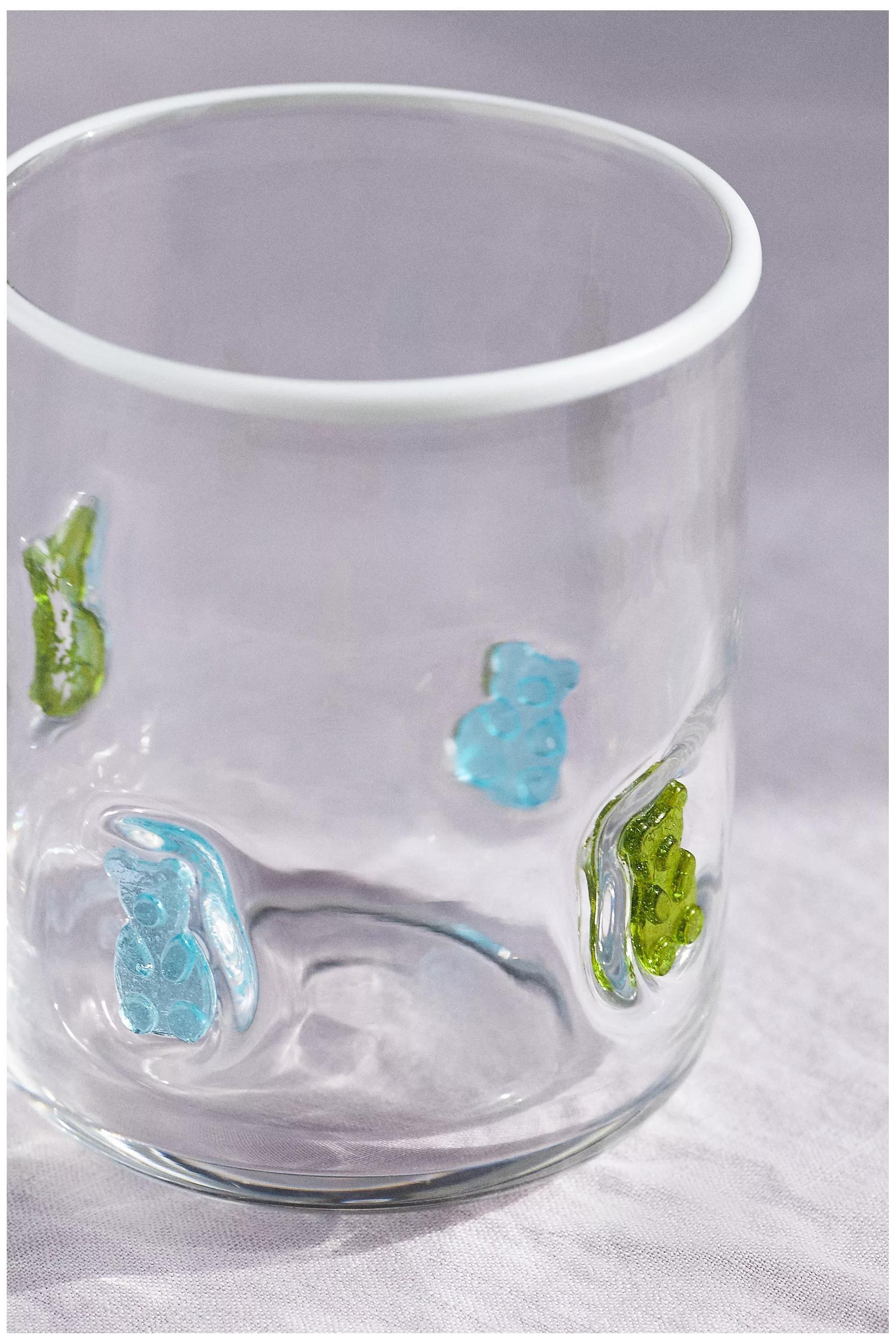 Valentina Heart Juice Tumbler Icon Glass, Blue, A501_0045, medium