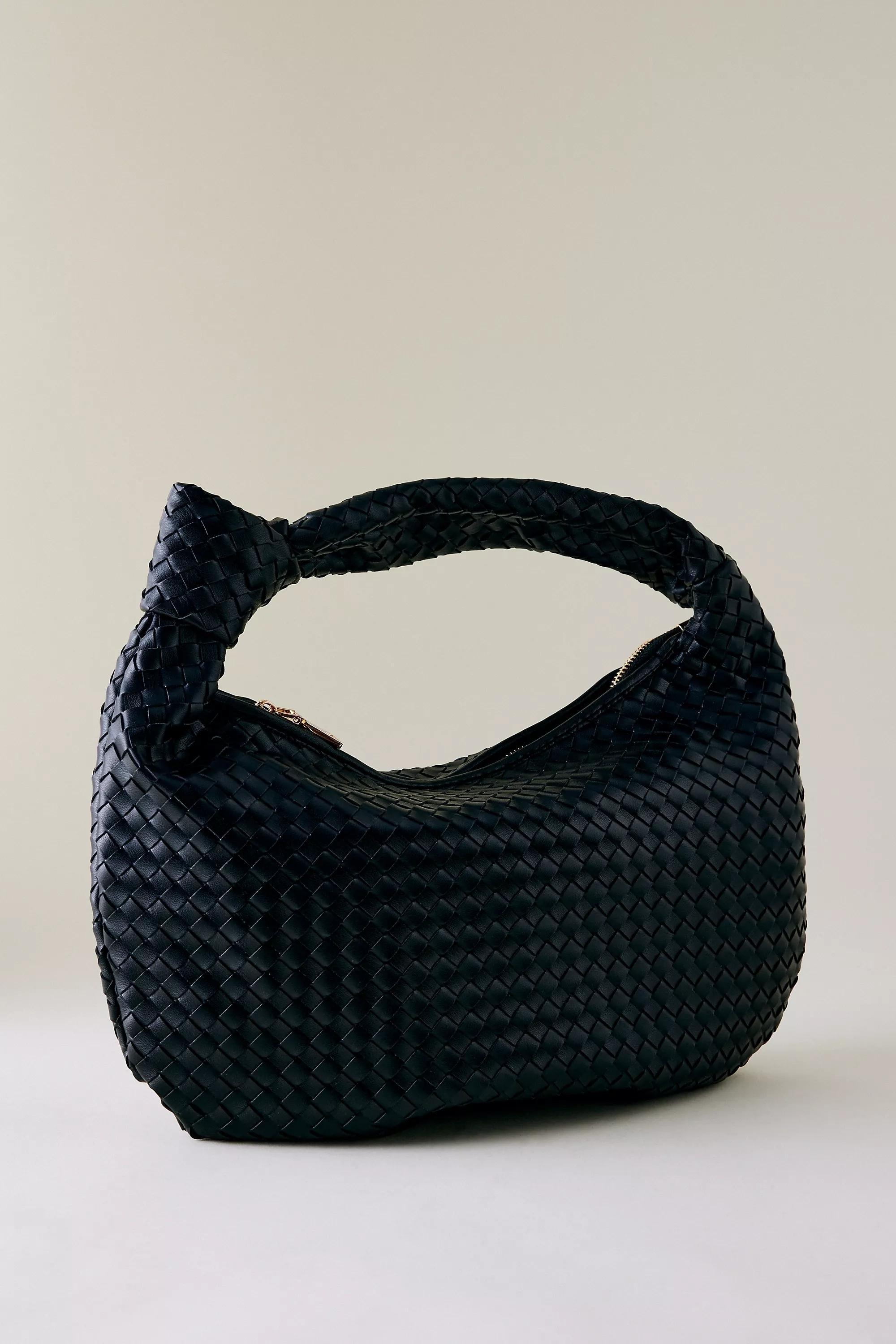 Melie Bianco Brigitte Large Satchel, Black, , medium